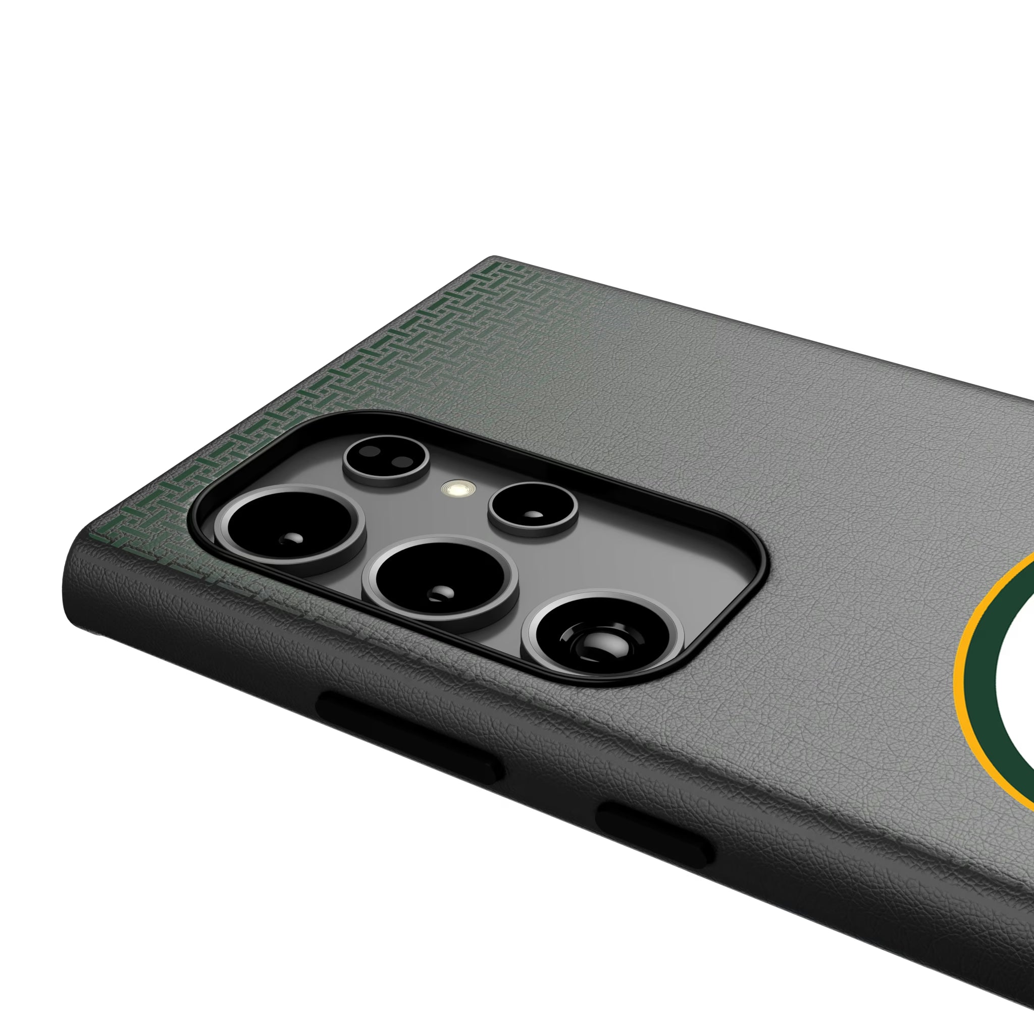 Green Bay Packers Linen Galaxy MagSafe Compatible Phone Case for Samsung Galaxy - Detail