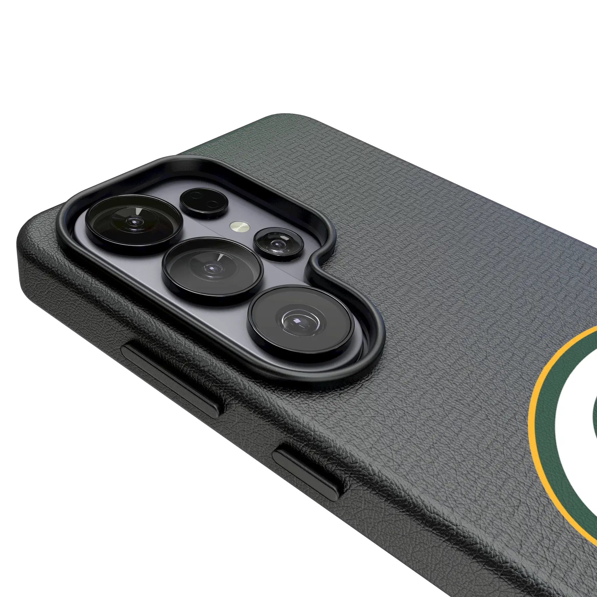 Green Bay Packers Linen Galaxy MagSafe Compatible Phone Case for Samsung Galaxy - Detail#Device_Galaxy S26 Ultra
