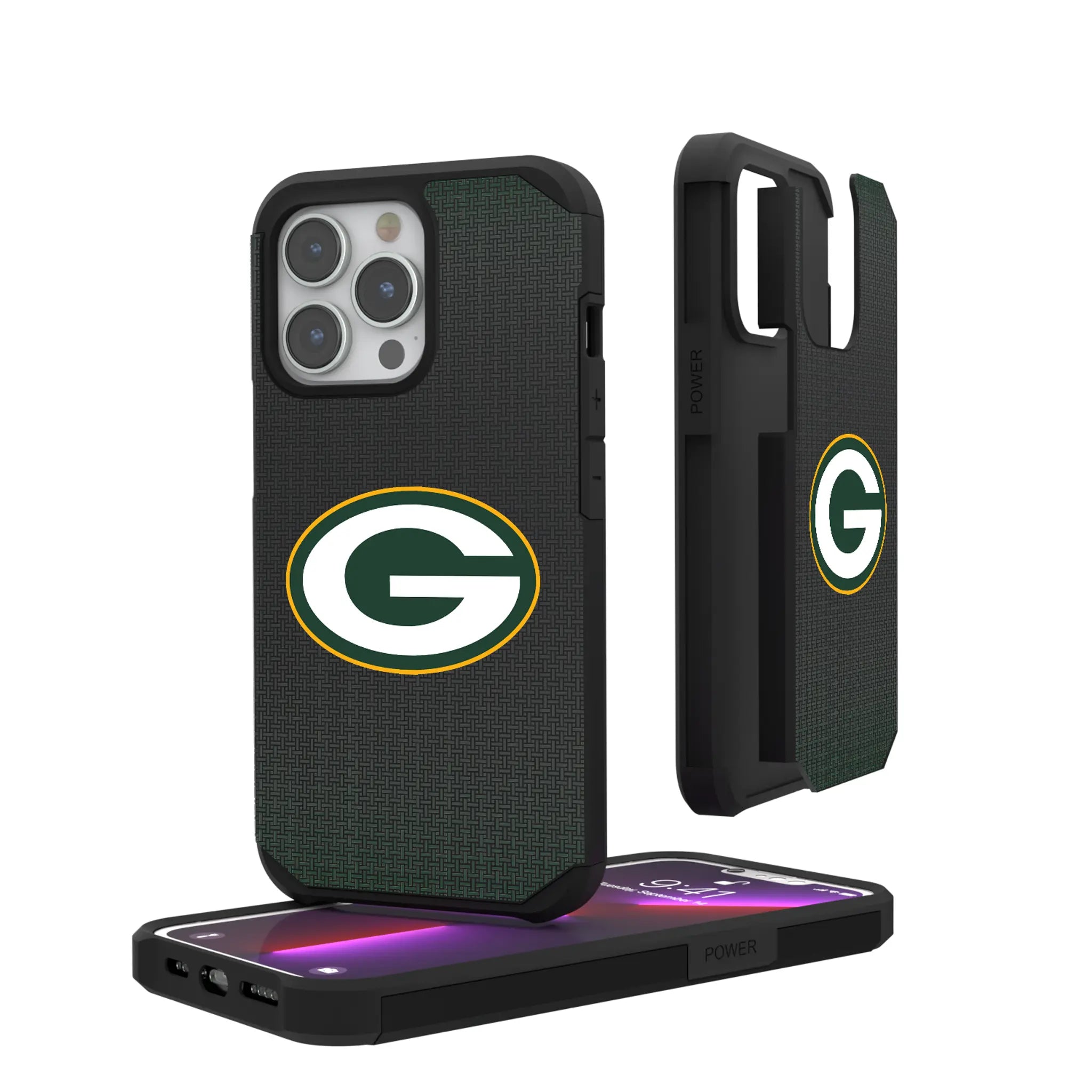 Green Bay Packers Linen iPhone Rugged Phone Case for Apple iPhone