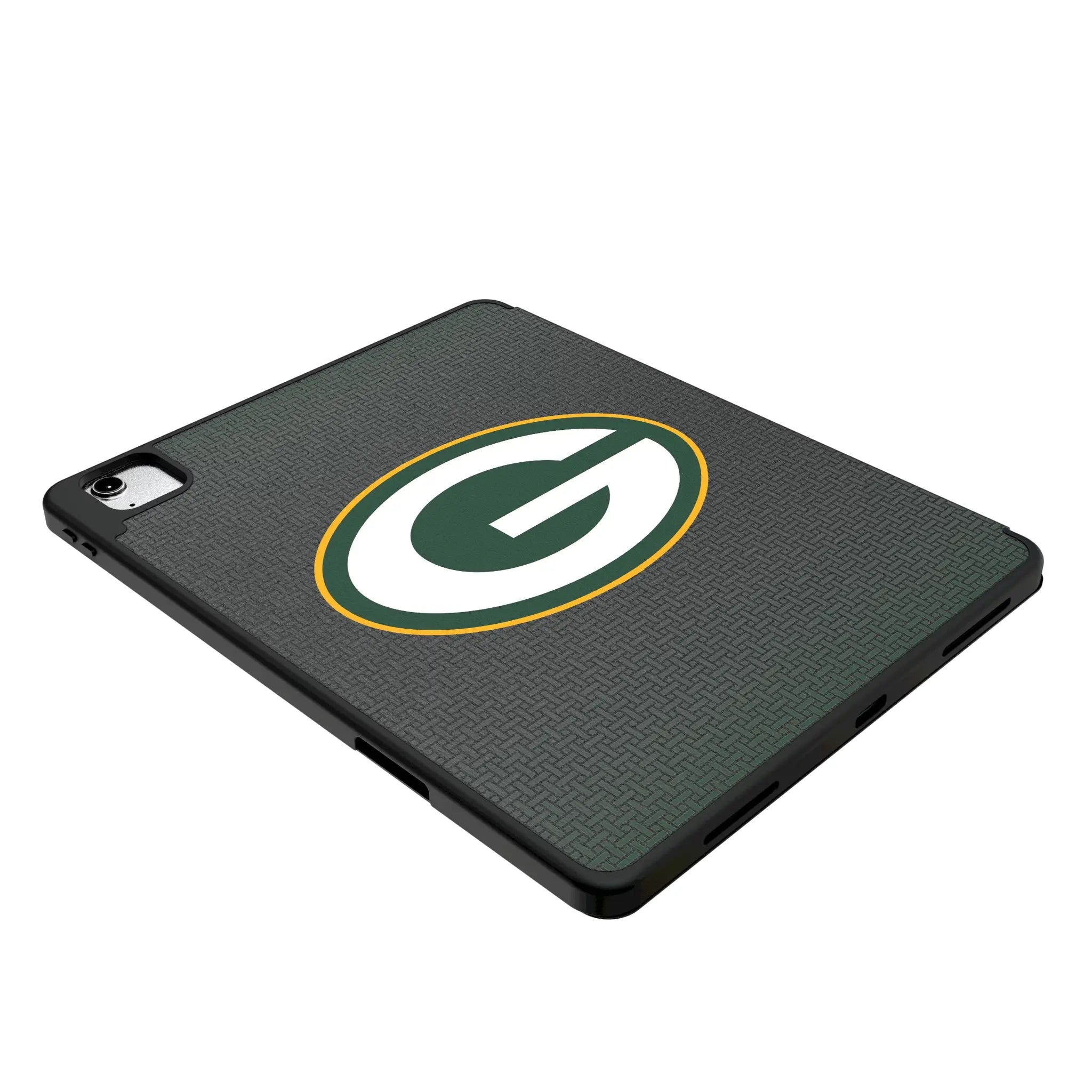 Green Bay Packers Linen iPad Tablet Case for Apple iPad - Isometric View
