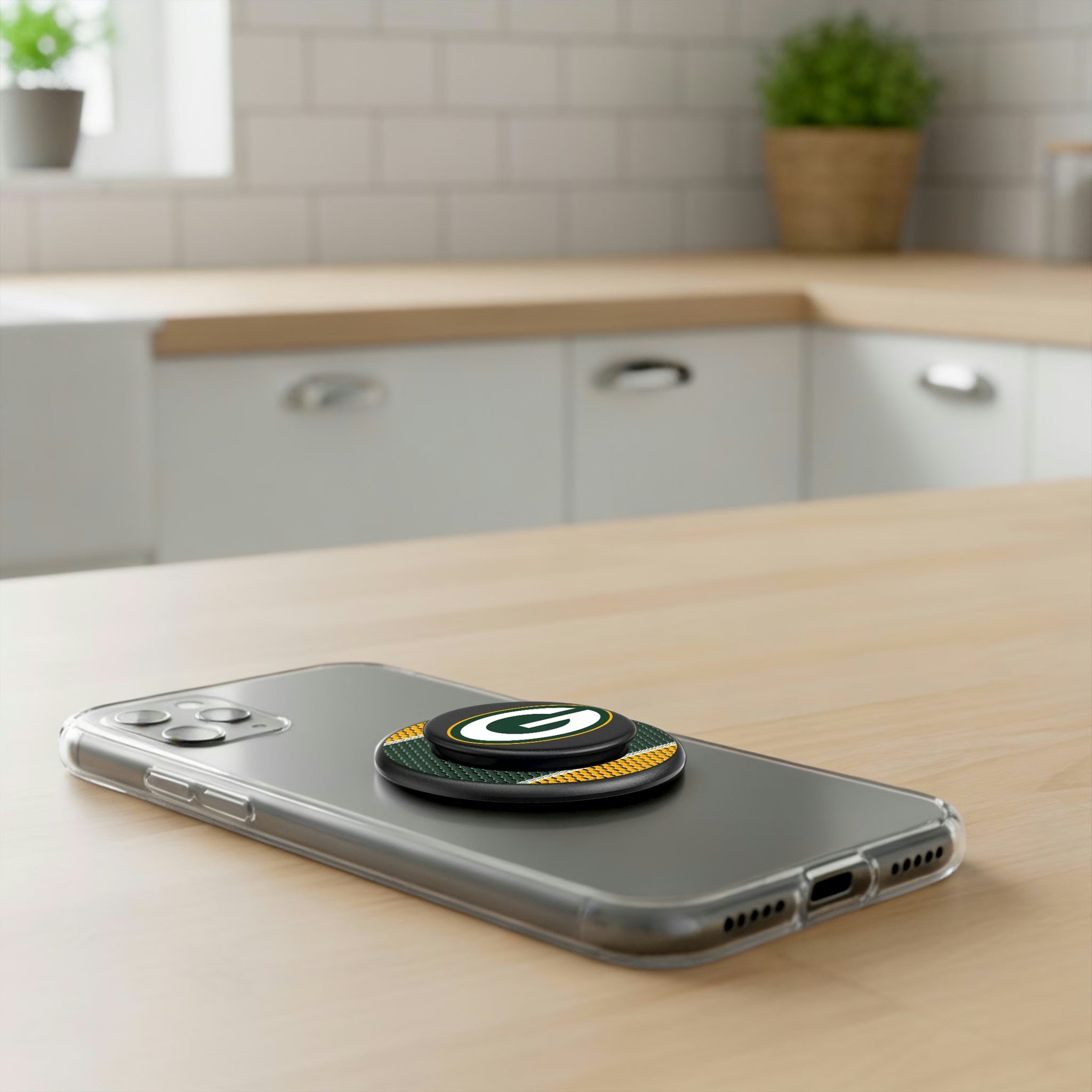 Green Bay Packers Mesh Popsockets Round Magnetic - Lifestyle