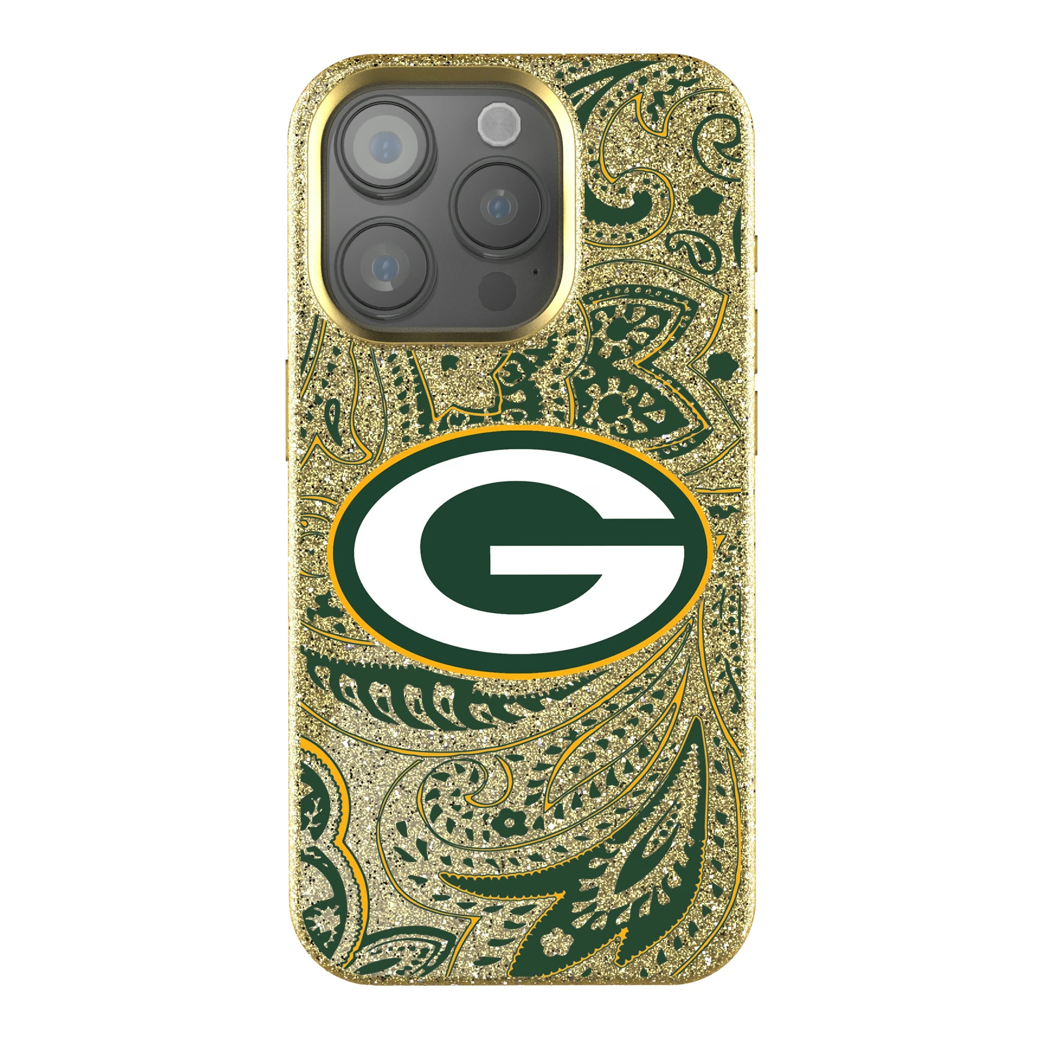 Green Bay Packers Paisley iPhone Bling Phone Case for Apple iPhone