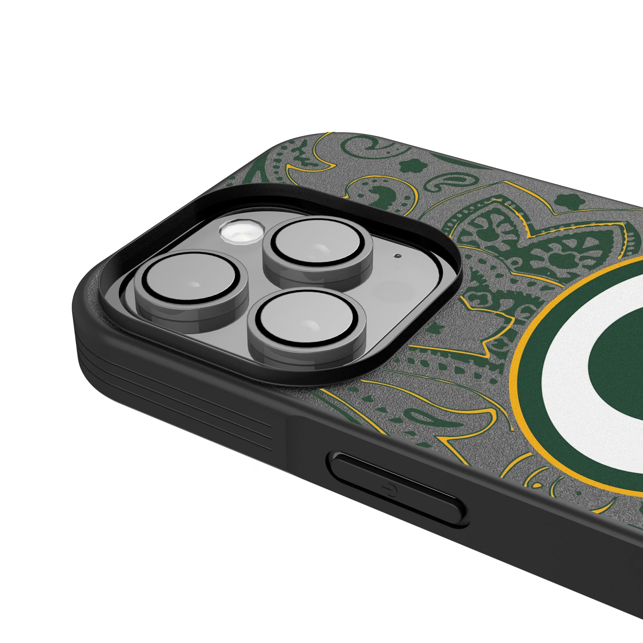 Green Bay Packers Paisley iPhone Bump Phone Case for Apple iPhone - Detail