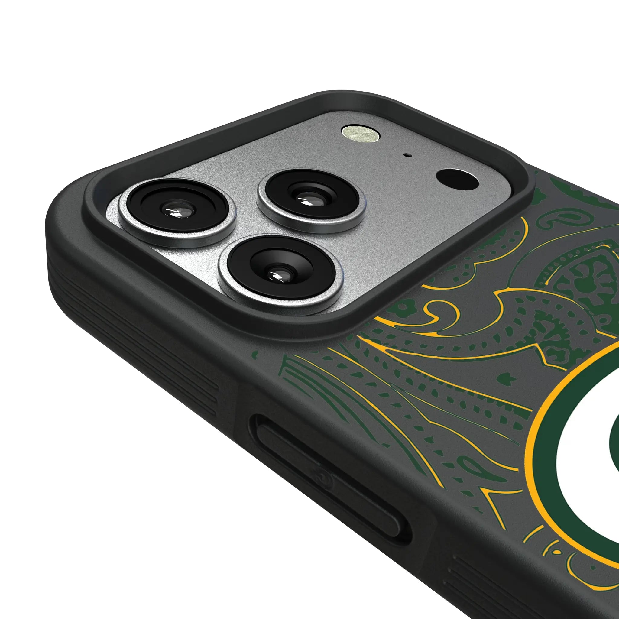 Green Bay Packers Paisley iPhone Bump Phone Case for Apple iPhone - Detail#Device_iPhone 17 Pro