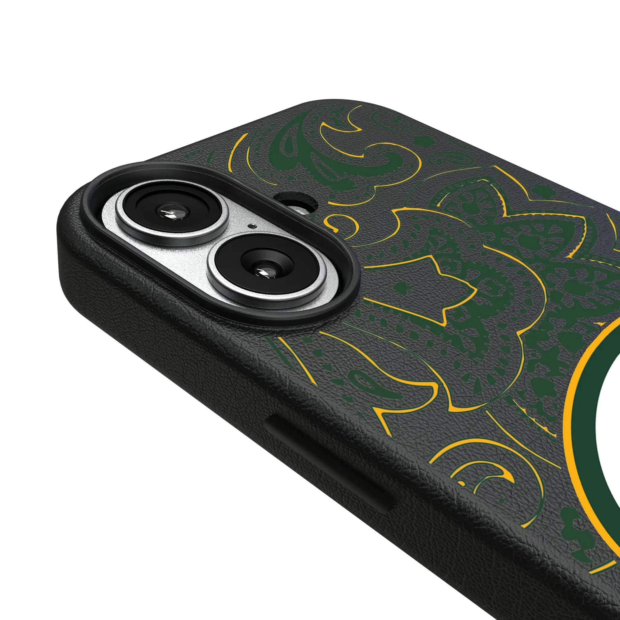 Green Bay Packers Paisley iPhone MagSafe Compatible Phone Case for Apple iPhone - Detail#Device_iPhone 17