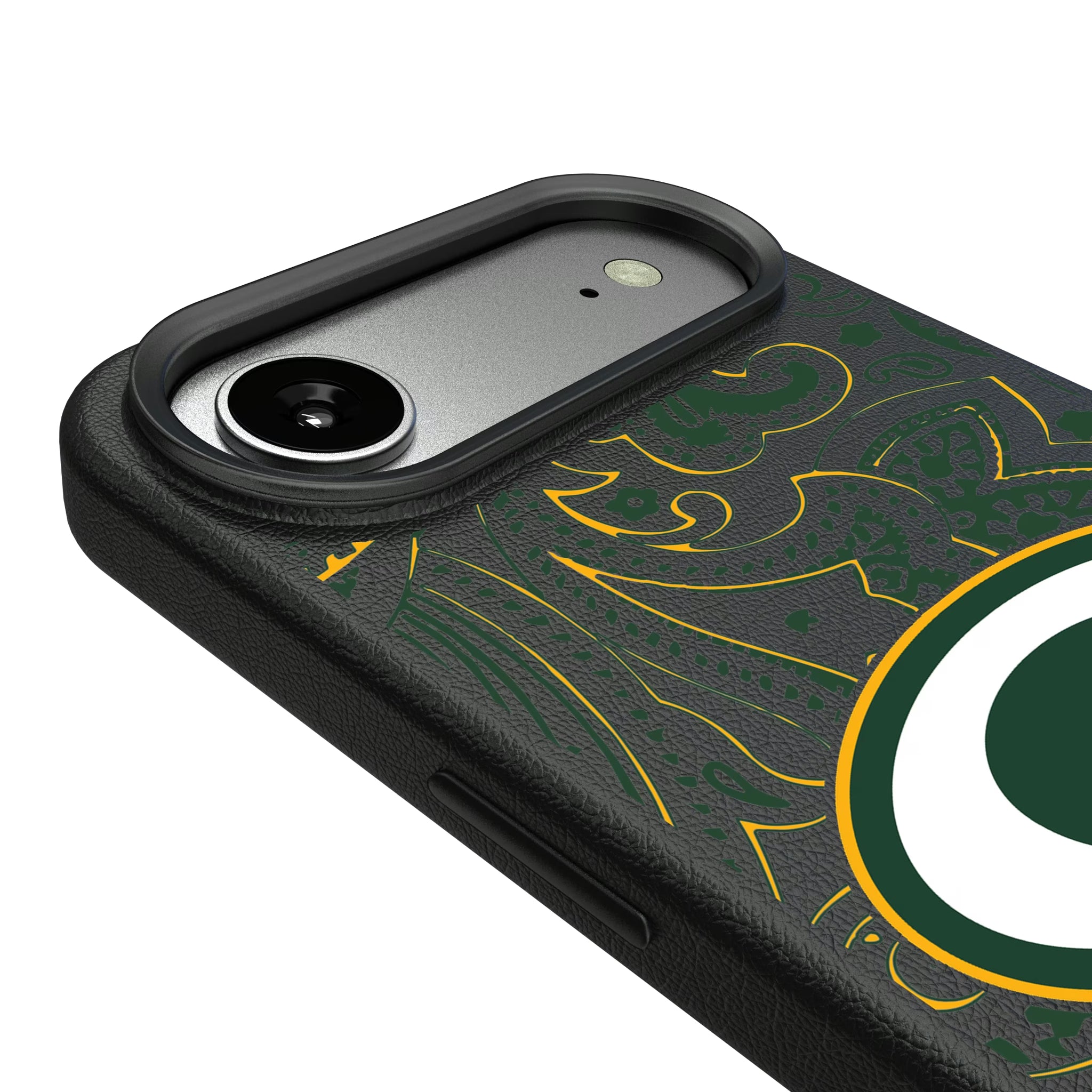Green Bay Packers Paisley iPhone MagSafe Compatible Phone Case for Apple iPhone - Detail#Device_iPhone Air