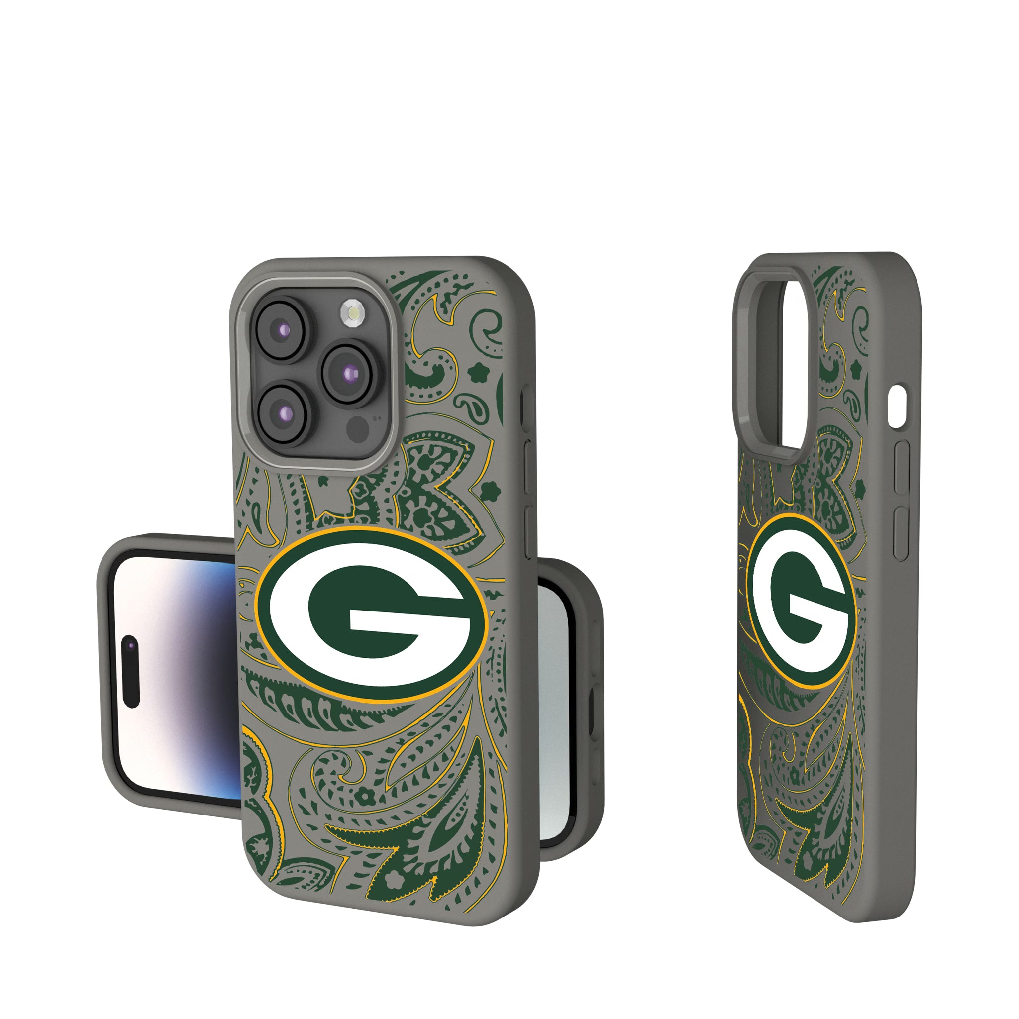 Green Bay Packers Paisley iPhone Soft Touch Phone Case for Apple iPhone