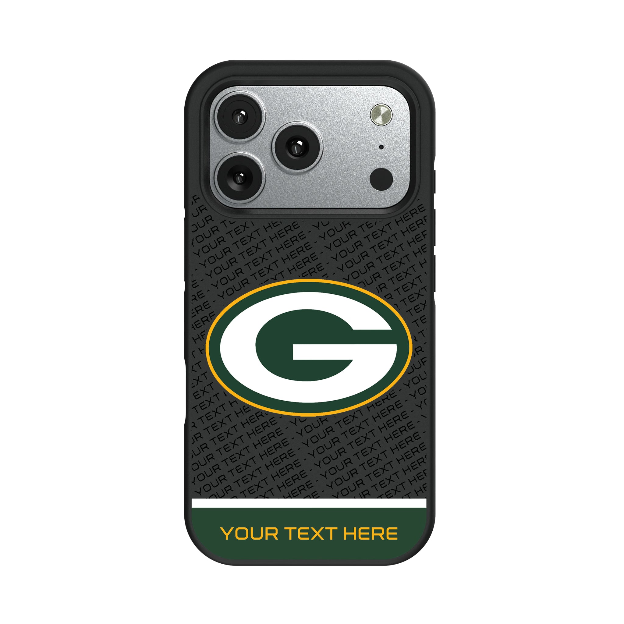 Green Bay Packers Personalized EndZone Plus iPhone Bump Phone Case for Apple iPhone#Device_iPhone 17 Pro