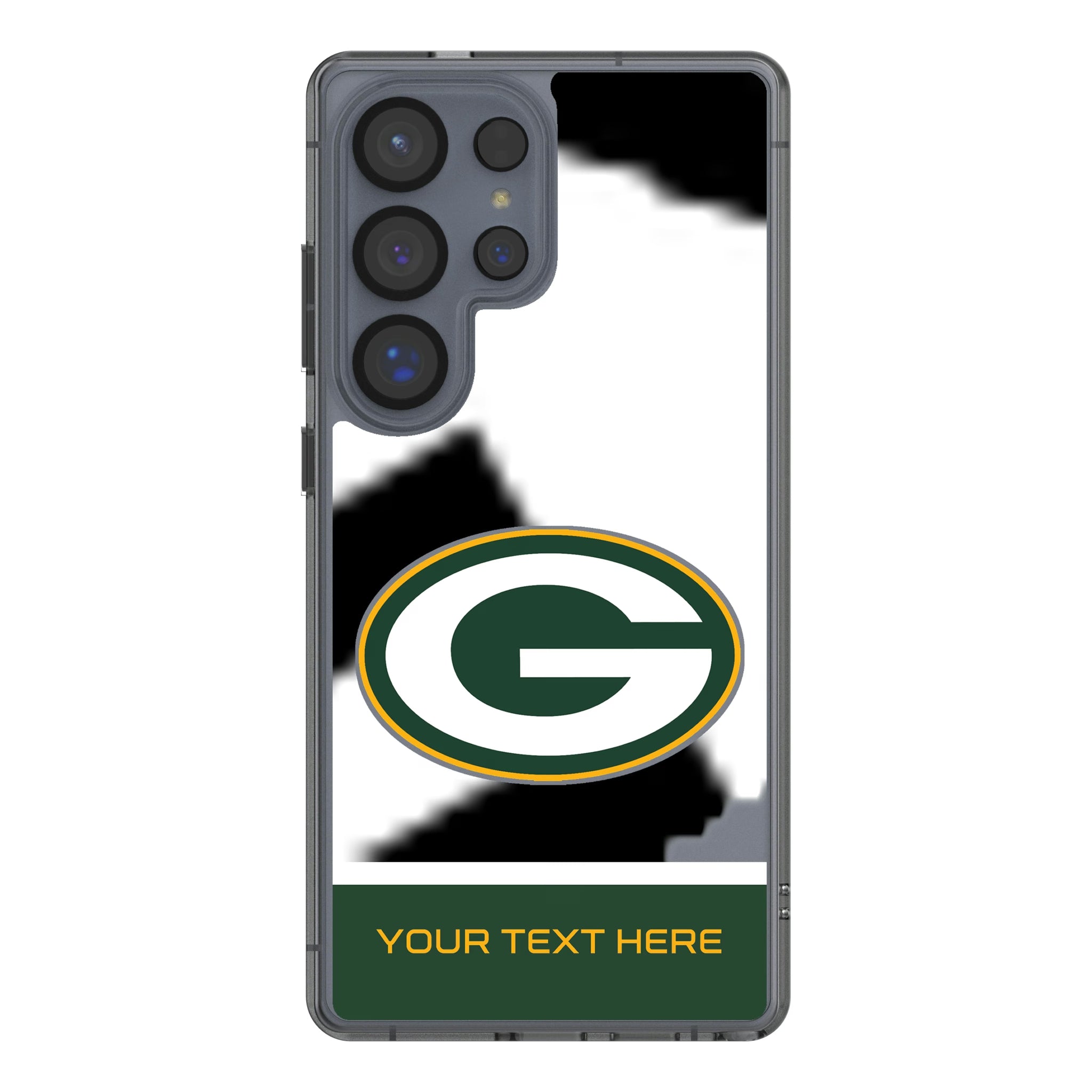 Green Bay Packers Personalized EndZone Plus Galaxy Clear Phone Case for Samsung Galaxy