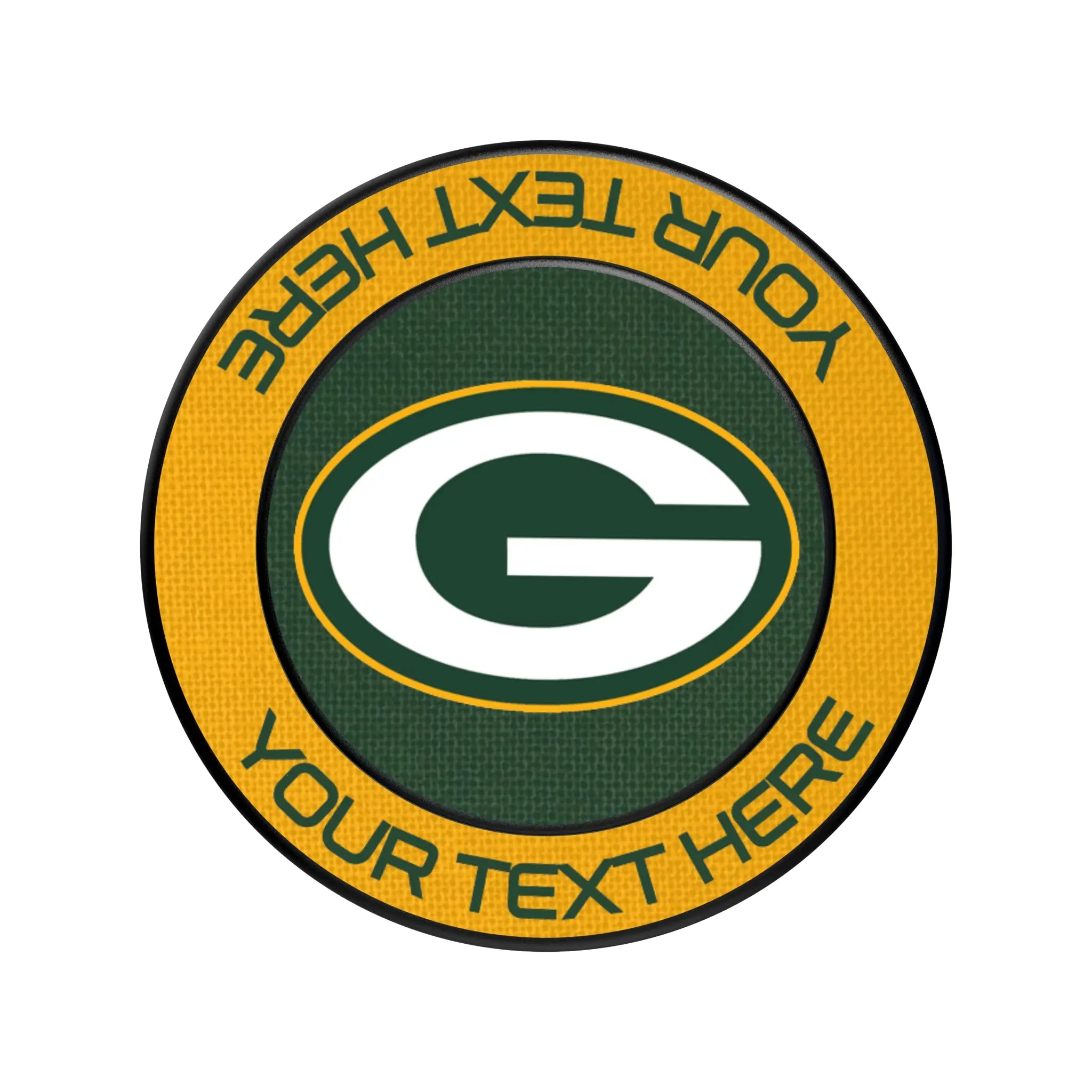 Green Bay Packers Personalized Endzone Solid Popsockets Round Magnetic