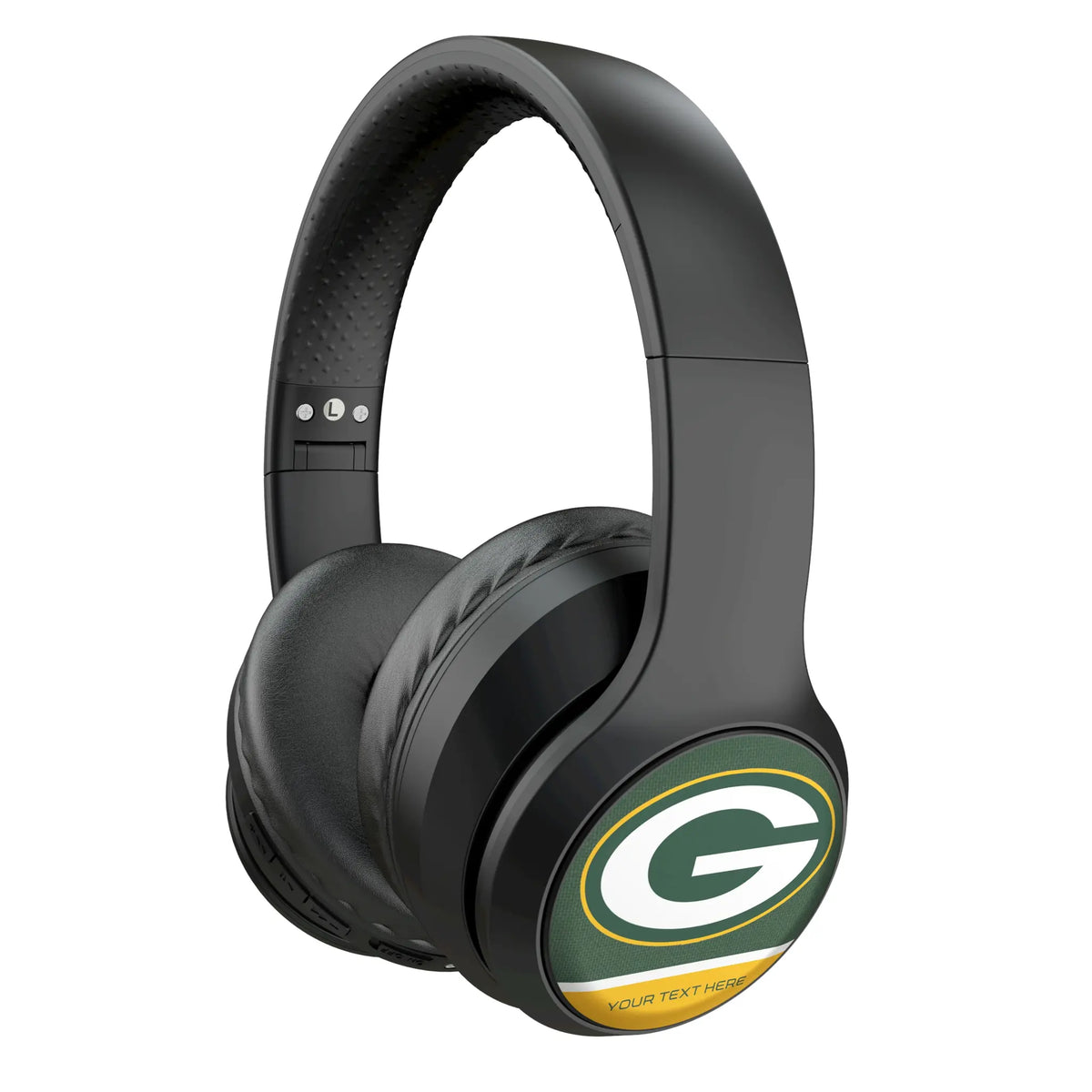 Green Bay Packers Personalized Endzone Solid Wireless Over-Ear Headphones With Case