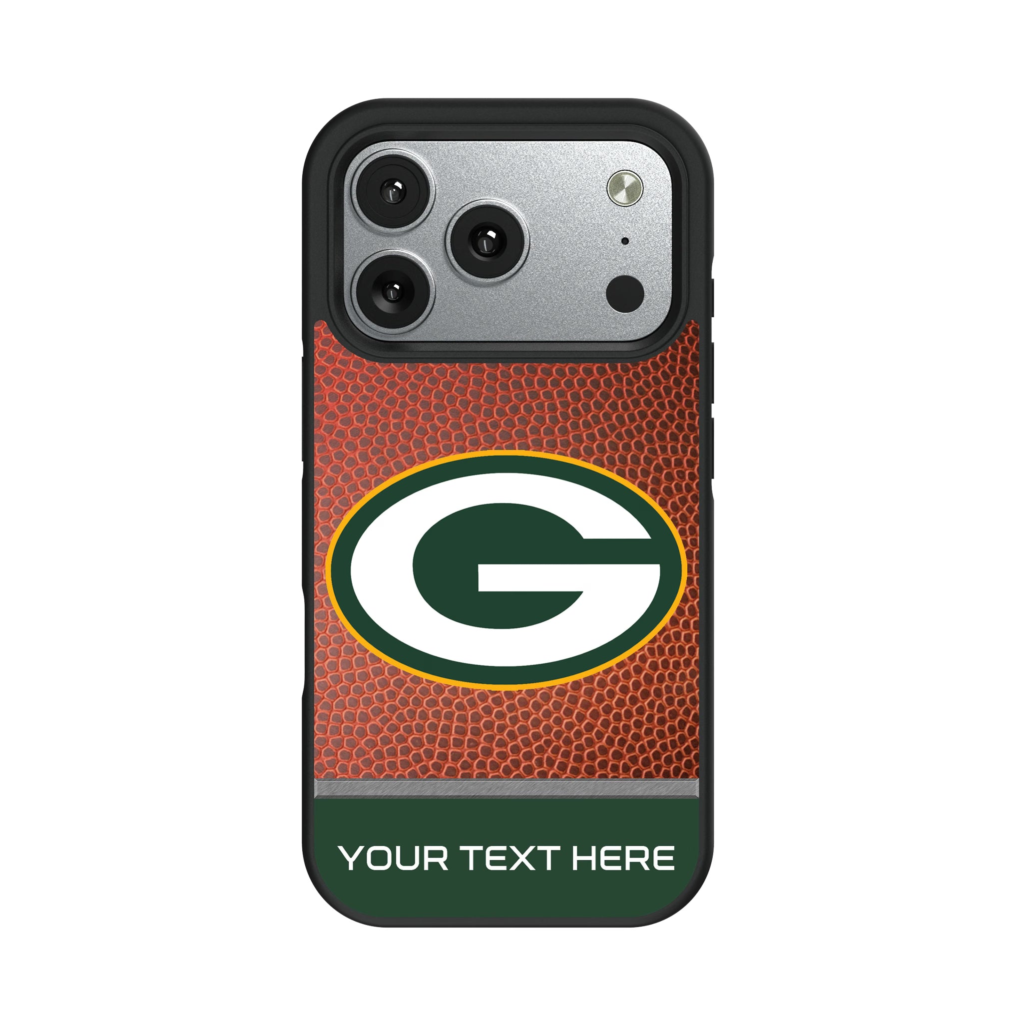 Green Bay Packers Personalized Football iPhone Bump Phone Case for Apple iPhone#Device_iPhone 17 Pro