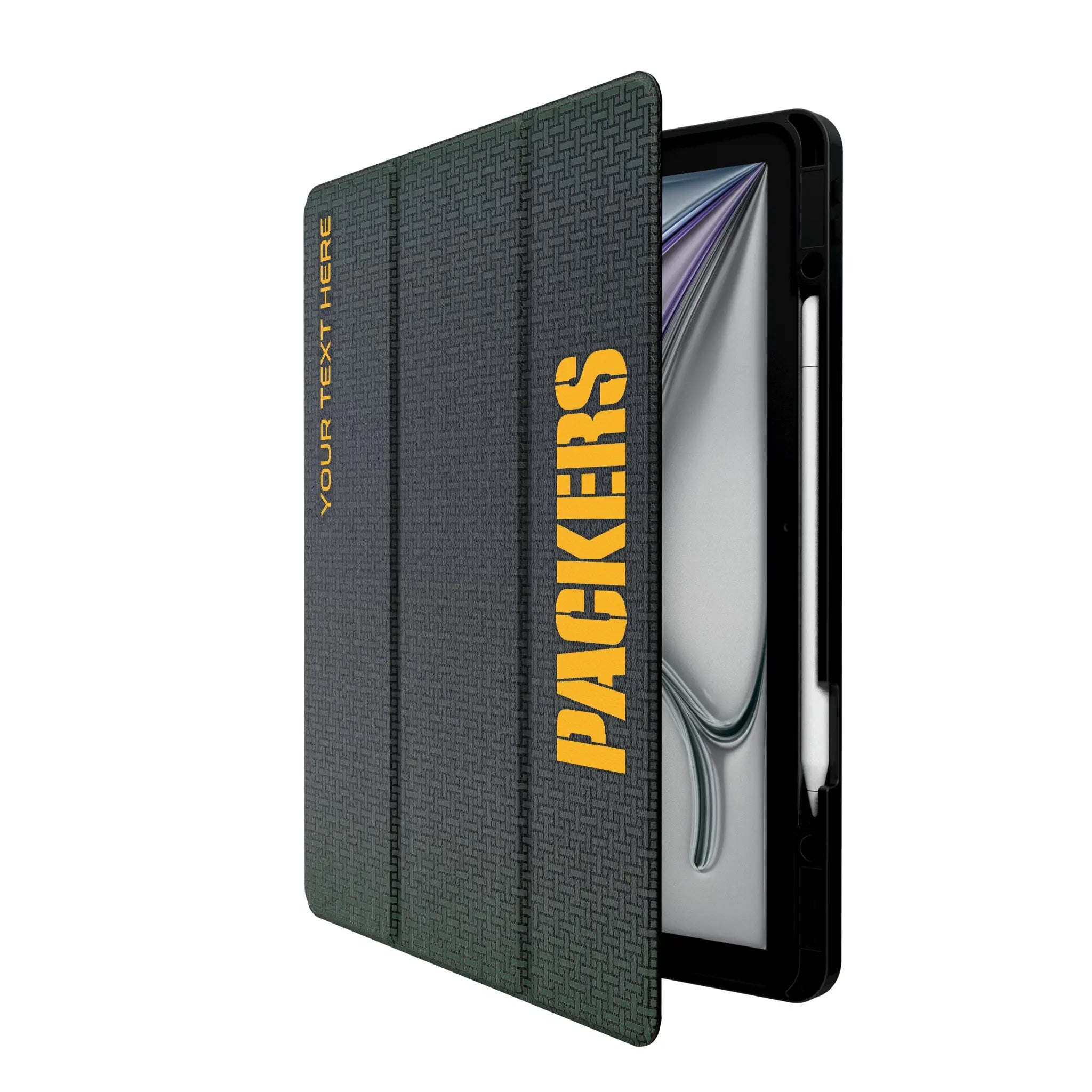 Green Bay Packers Personalized Linen iPad Tablet Case for Apple iPad