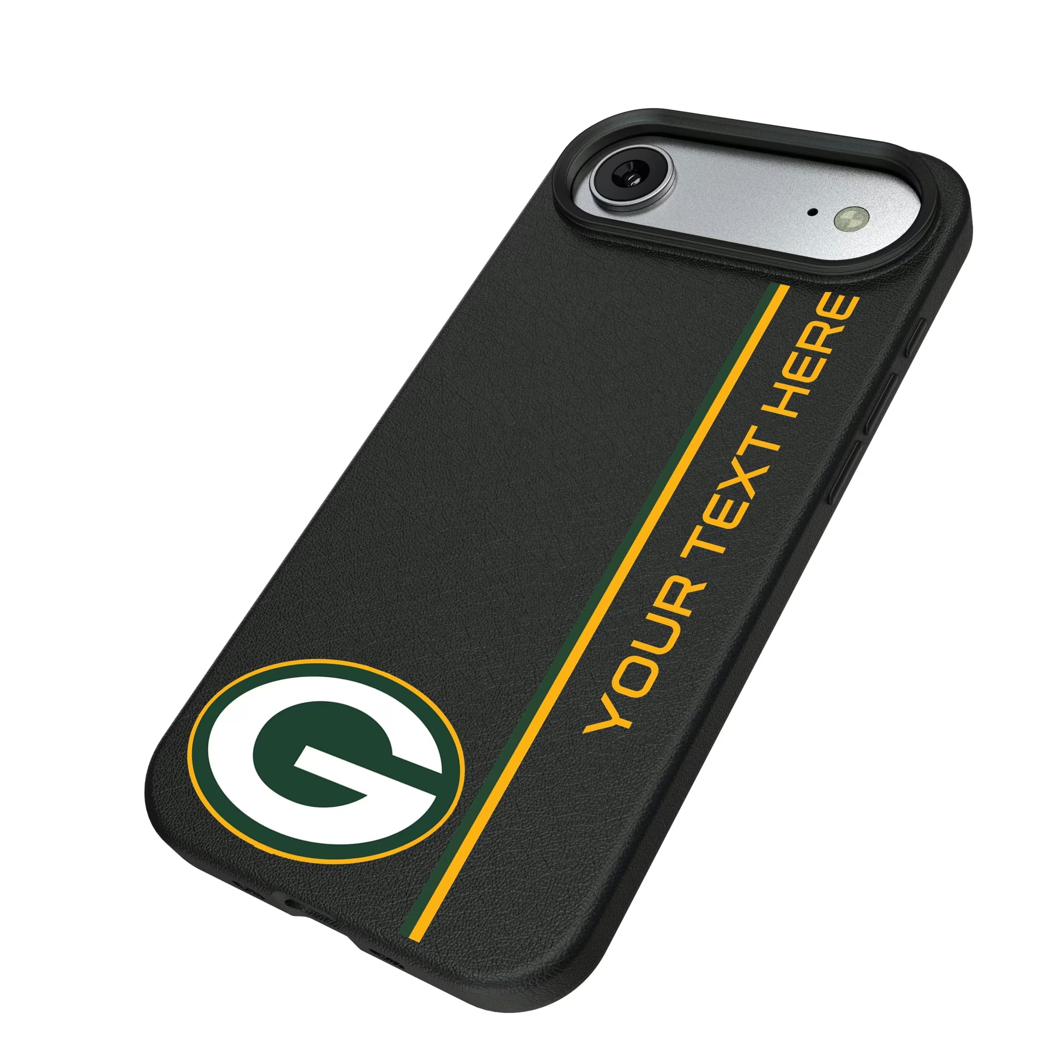 Green Bay Packers Personalized Sidebard iPhone MagSafe Compatible Phone Case for Apple iPhone - Isometric View#Device_iPhone Air