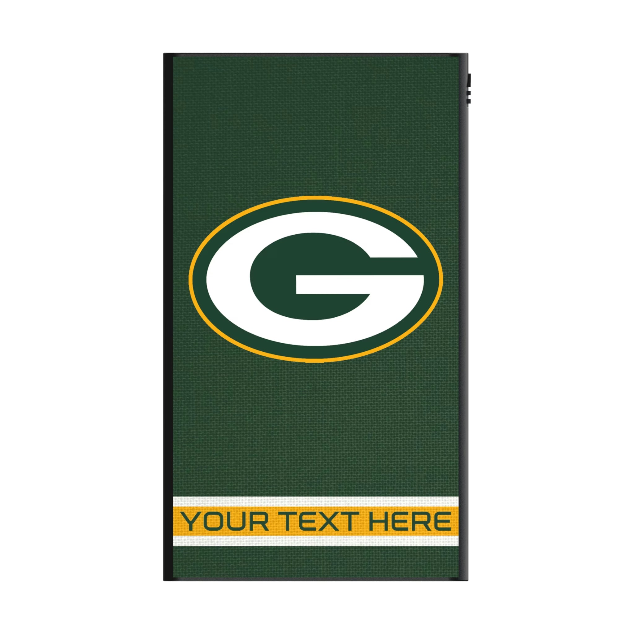 Green Bay Packers Personalized Stripe 5000mAh Flat Powerbank