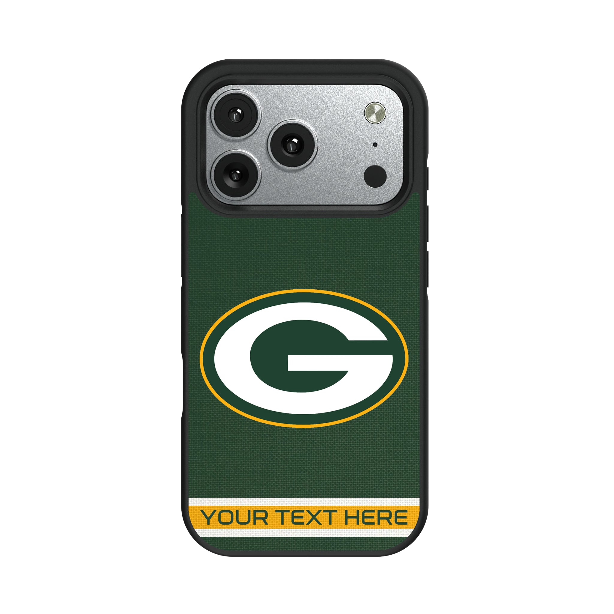 Green Bay Packers Personalized Stripe iPhone Bump Phone Case for Apple iPhone#Device_iPhone 17 Pro