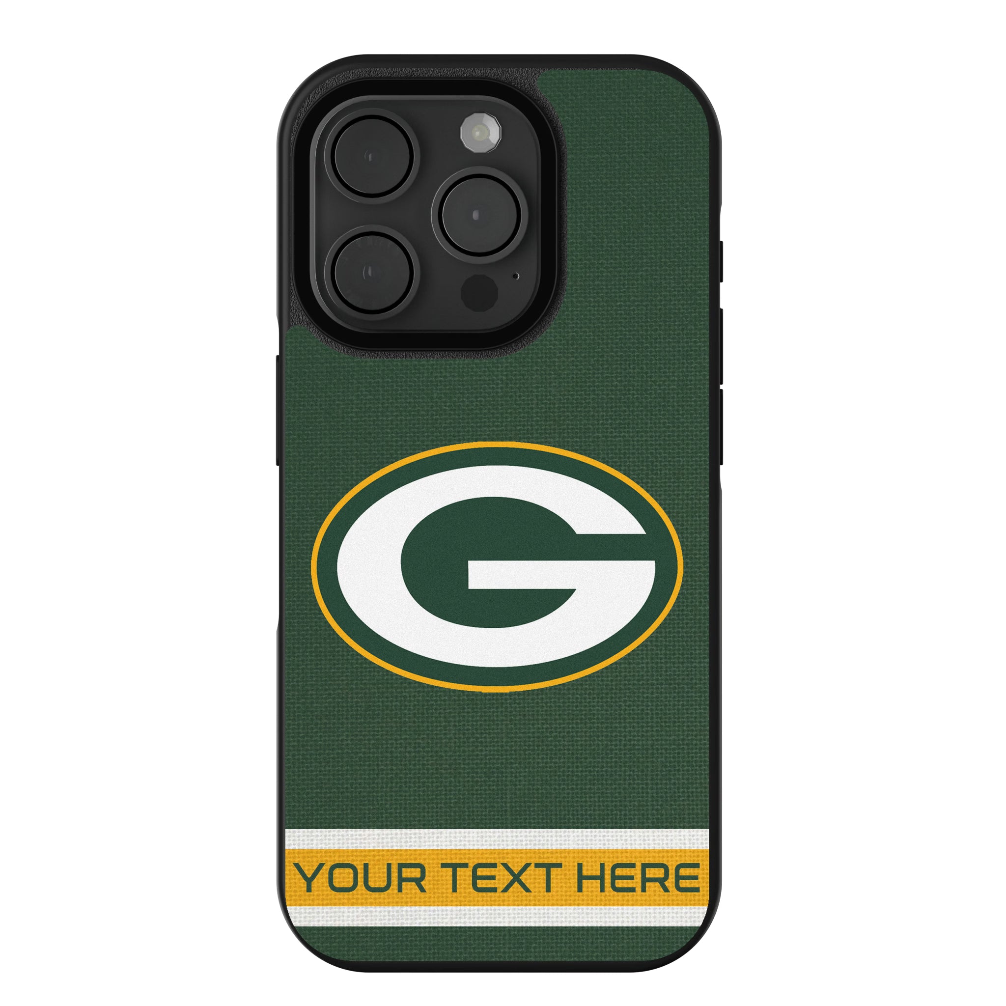 Green Bay Packers Personalized Stripe iPhone Bump Phone Case for Apple iPhone