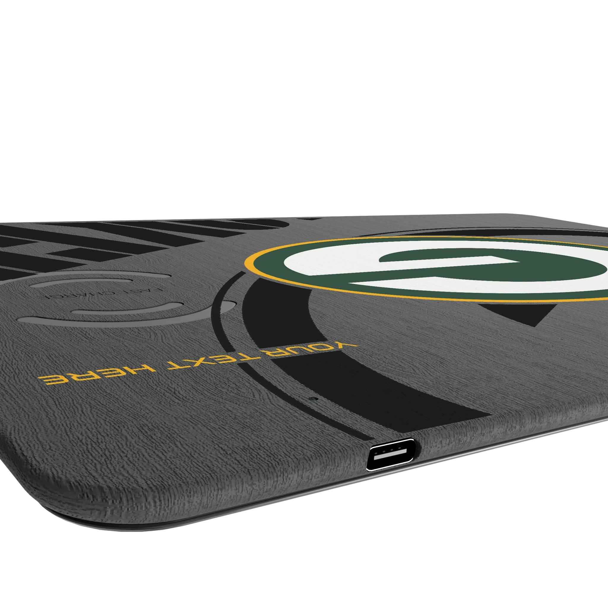 Green Bay Packers Personalized Tilt 15-Watt Wireless Charger and Mouse Pad