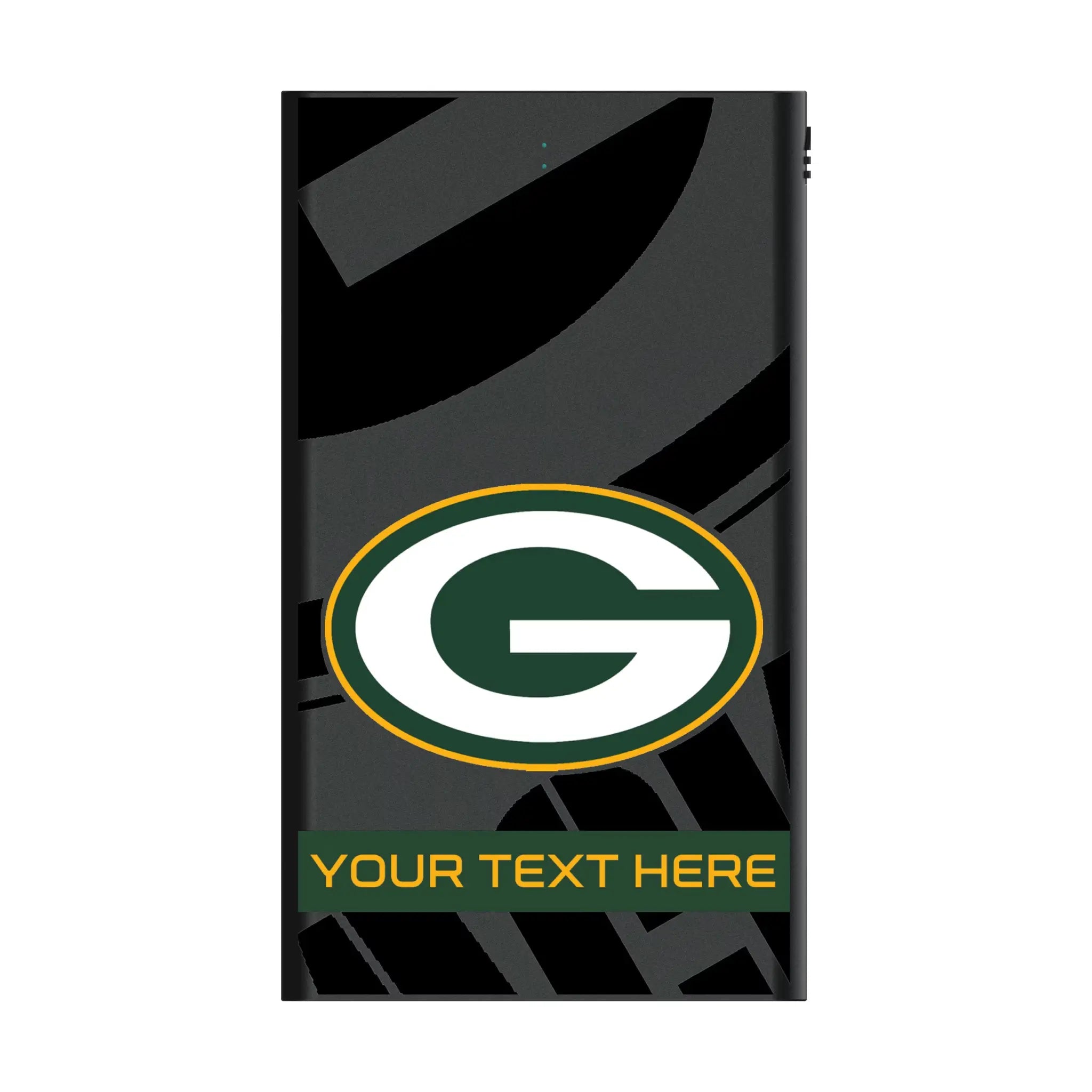 Green Bay Packers Personalized Tilt 5000mAh Flat Power Bank
