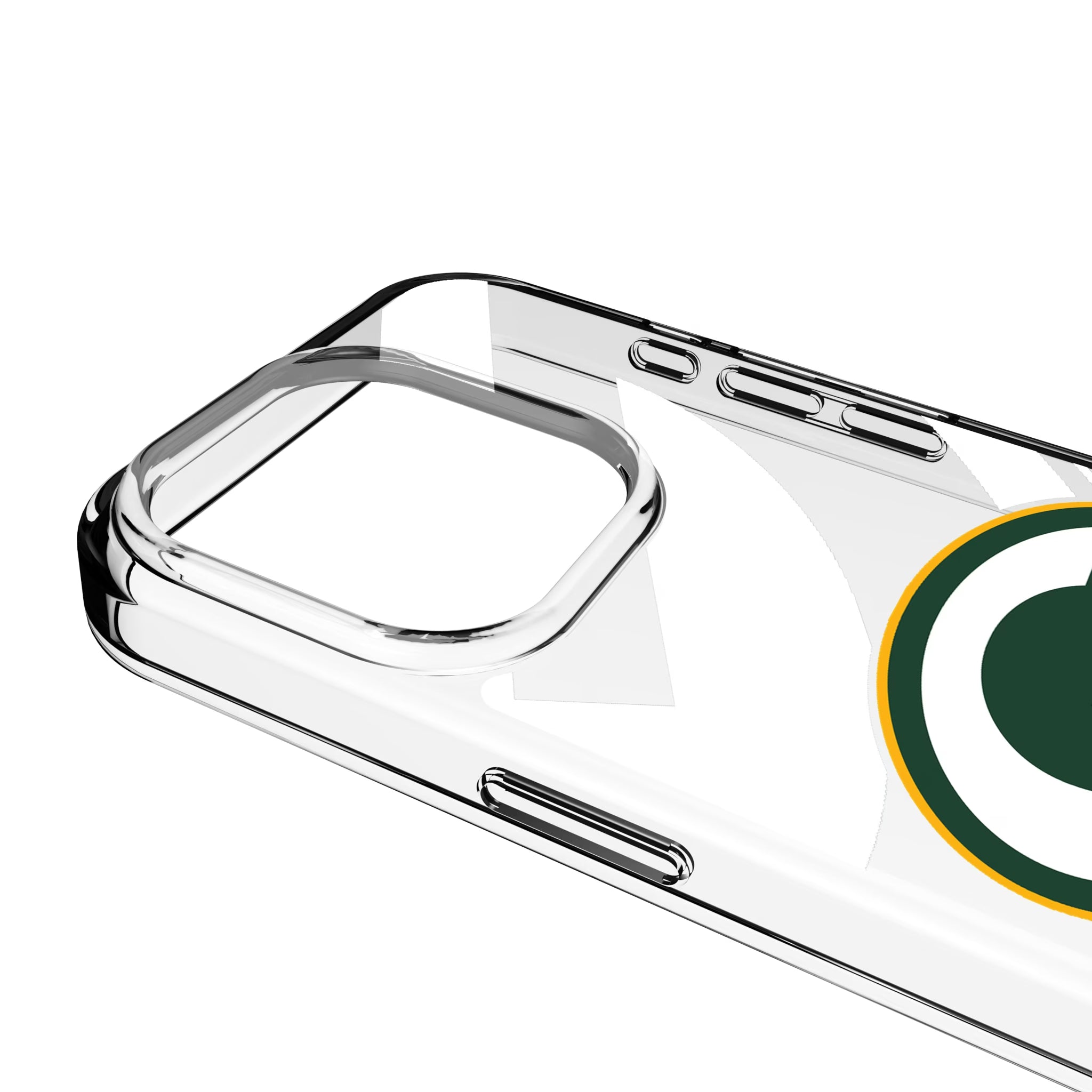 Green Bay Packers Personalized Tilt iPhone Clear Phone Case for Apple iPhone - Detail