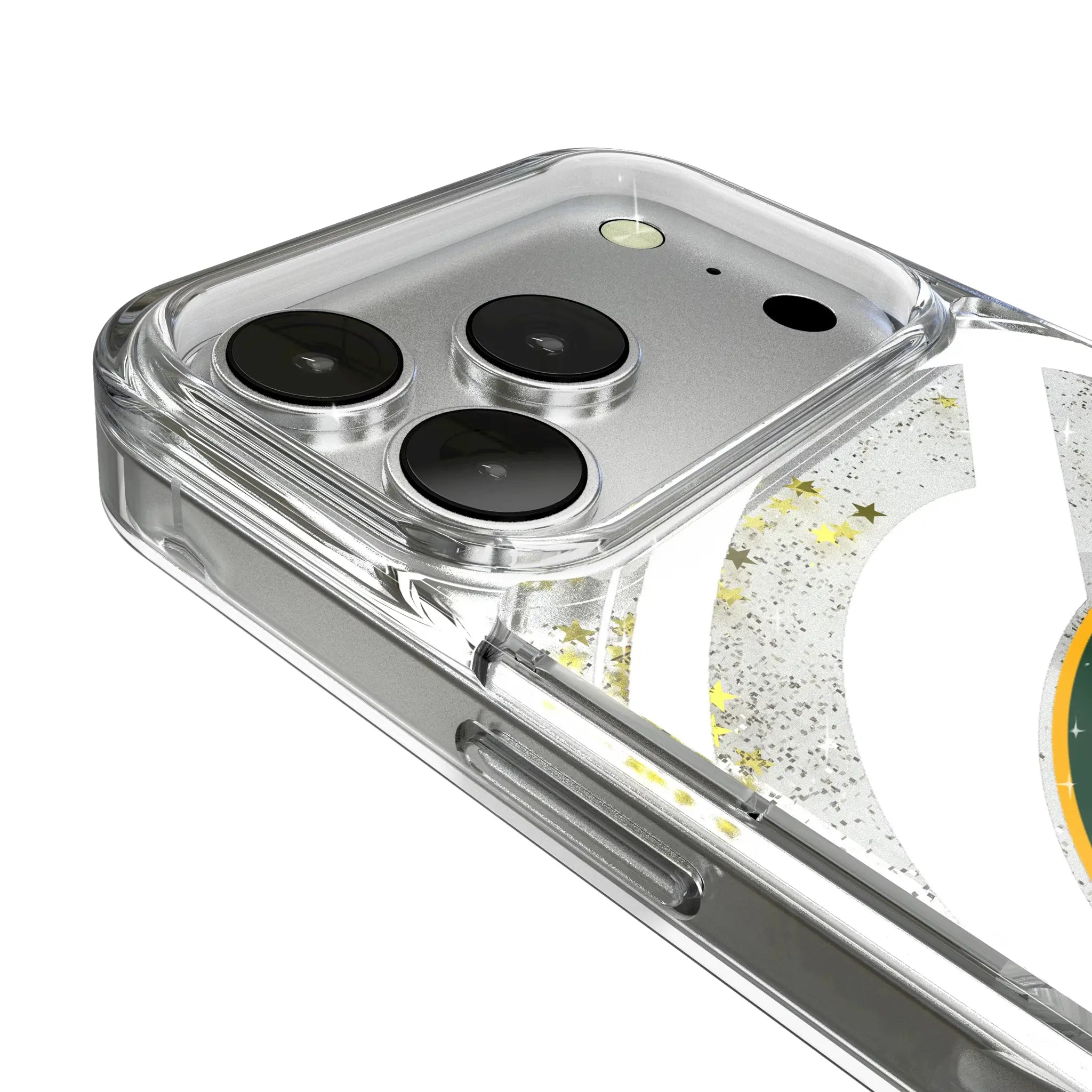 Green Bay Packers Personalized Tilt iPhone Glitter Phone Case for Apple iPhone - Detail