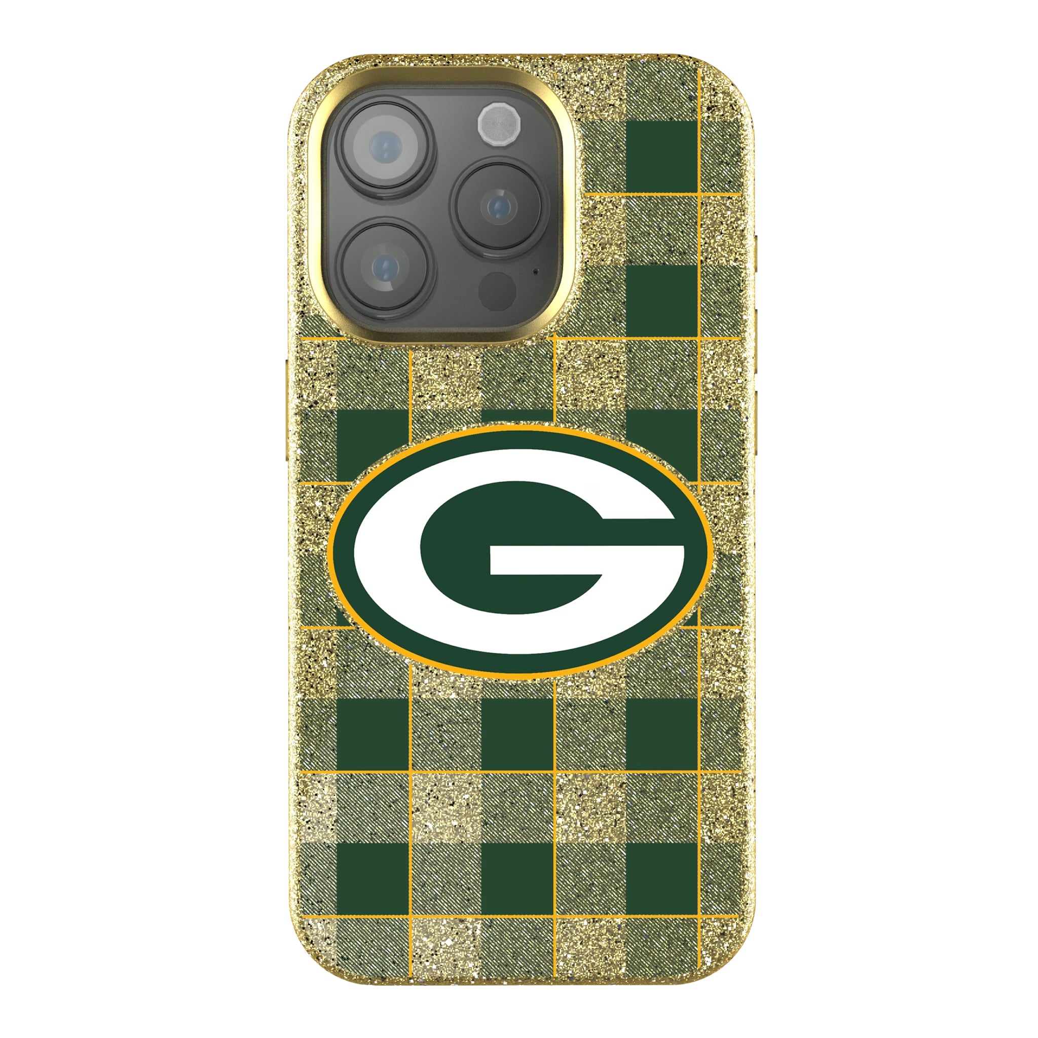 Green Bay Packers Plaid iPhone Bling Phone Case for Apple iPhone