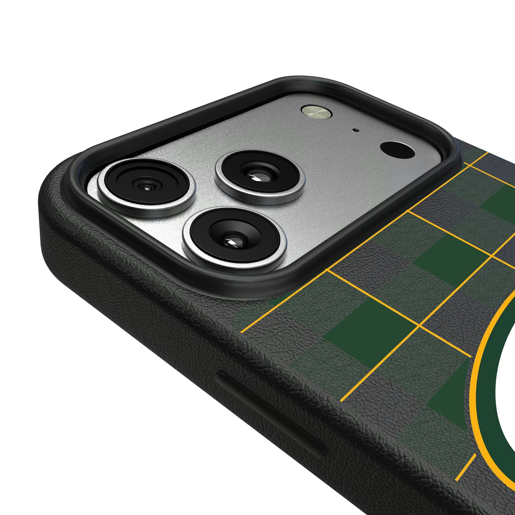 Green Bay Packers Plaid iPhone MagSafe Compatible Phone Case for Apple iPhone - Detail#Device_iPhone 17 Pro Max