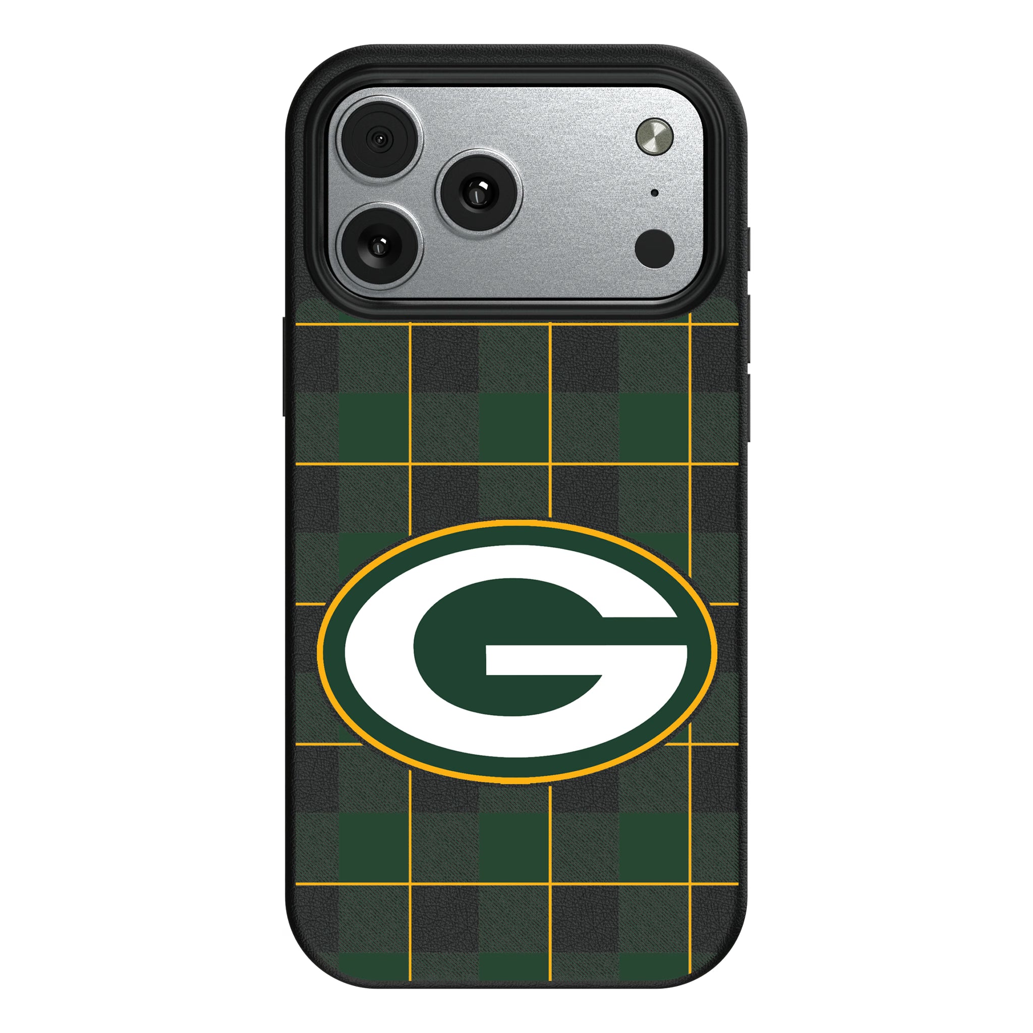 Green Bay Packers Plaid iPhone MagSafe Compatible Phone Case for Apple iPhone#Device_iPhone 17 Pro Max