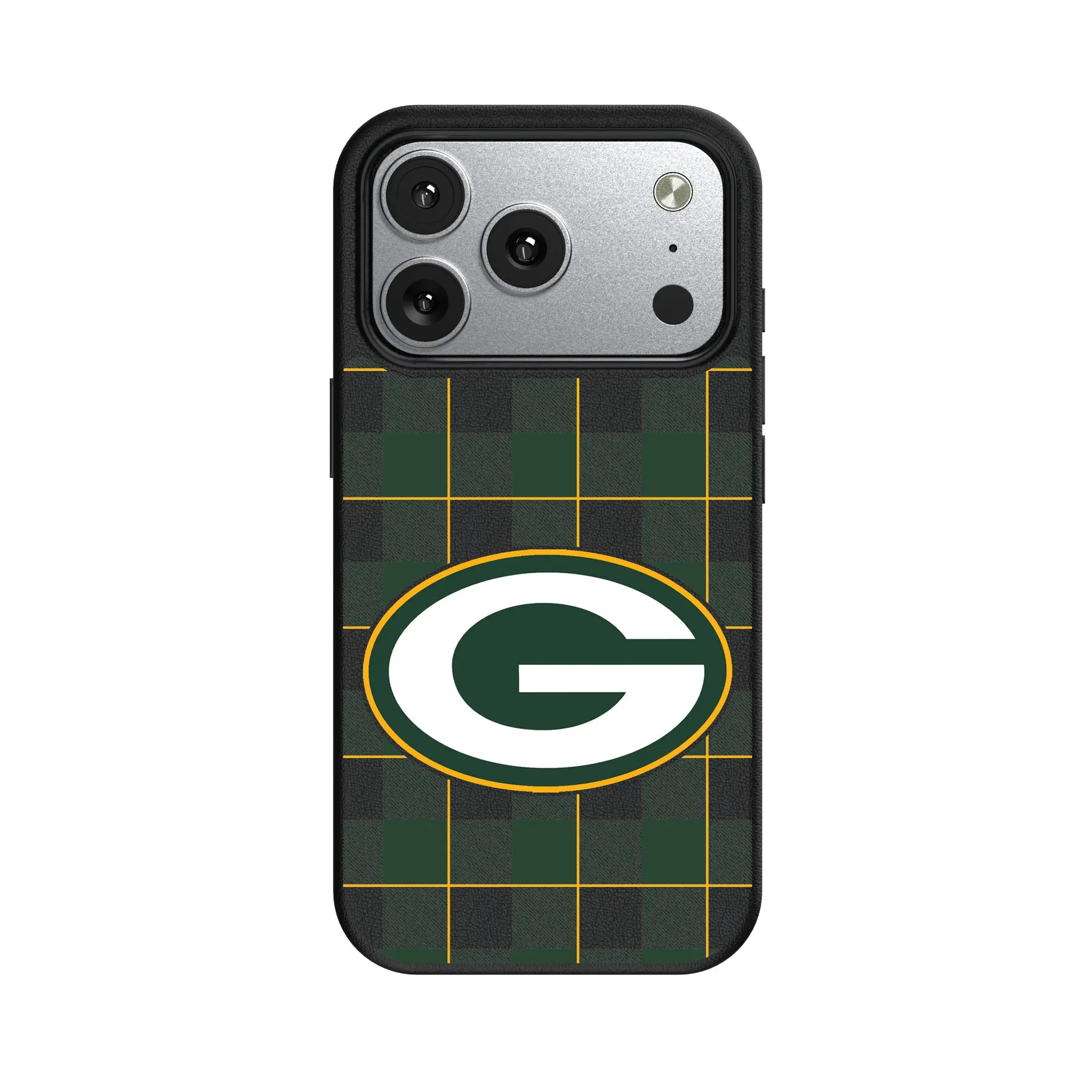 Green Bay Packers Plaid iPhone MagSafe Compatible Phone Case for Apple iPhone#Device_iPhone 17 Pro