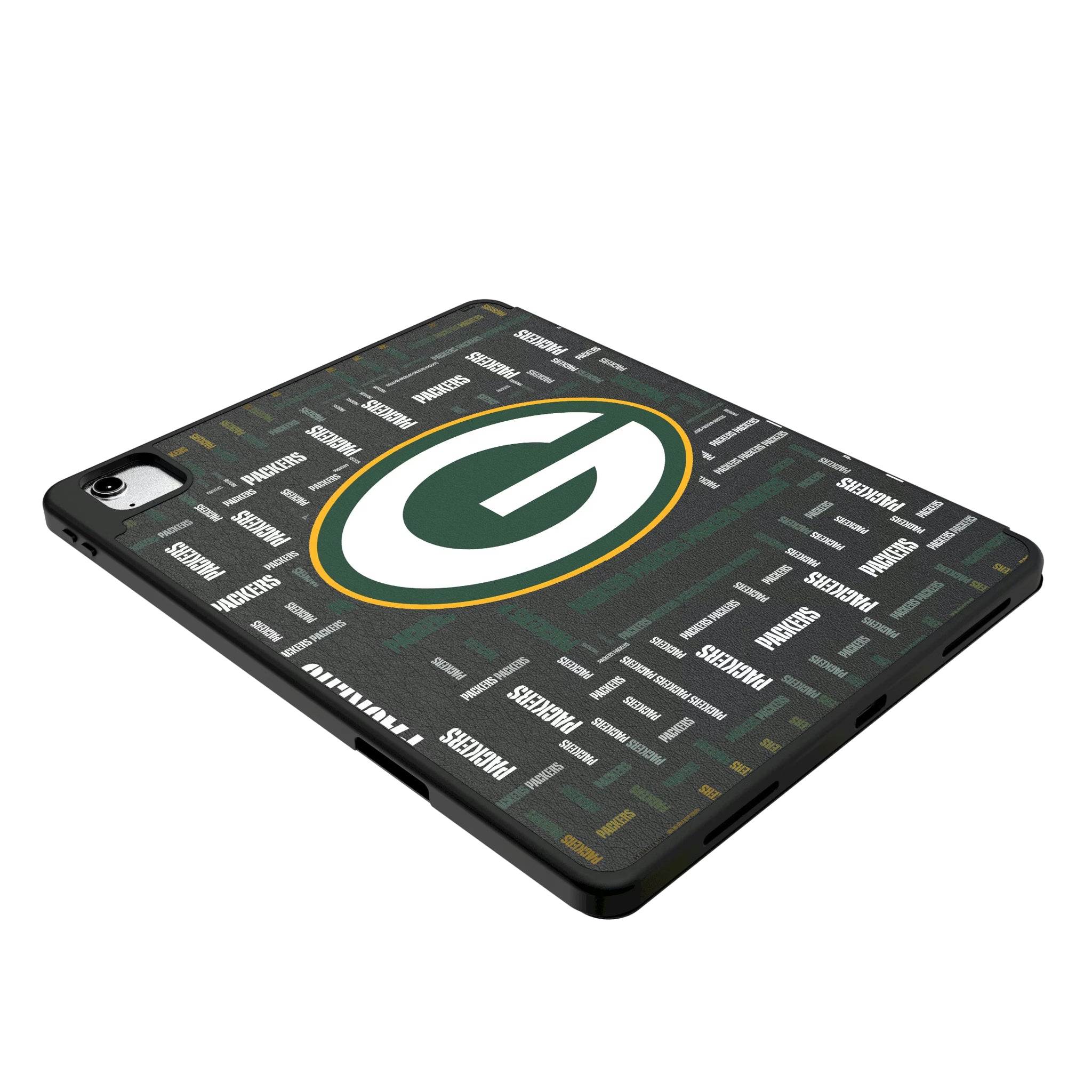 Green Bay Packers Quadtile iPad Tablet Case for Apple iPad - Isometric View