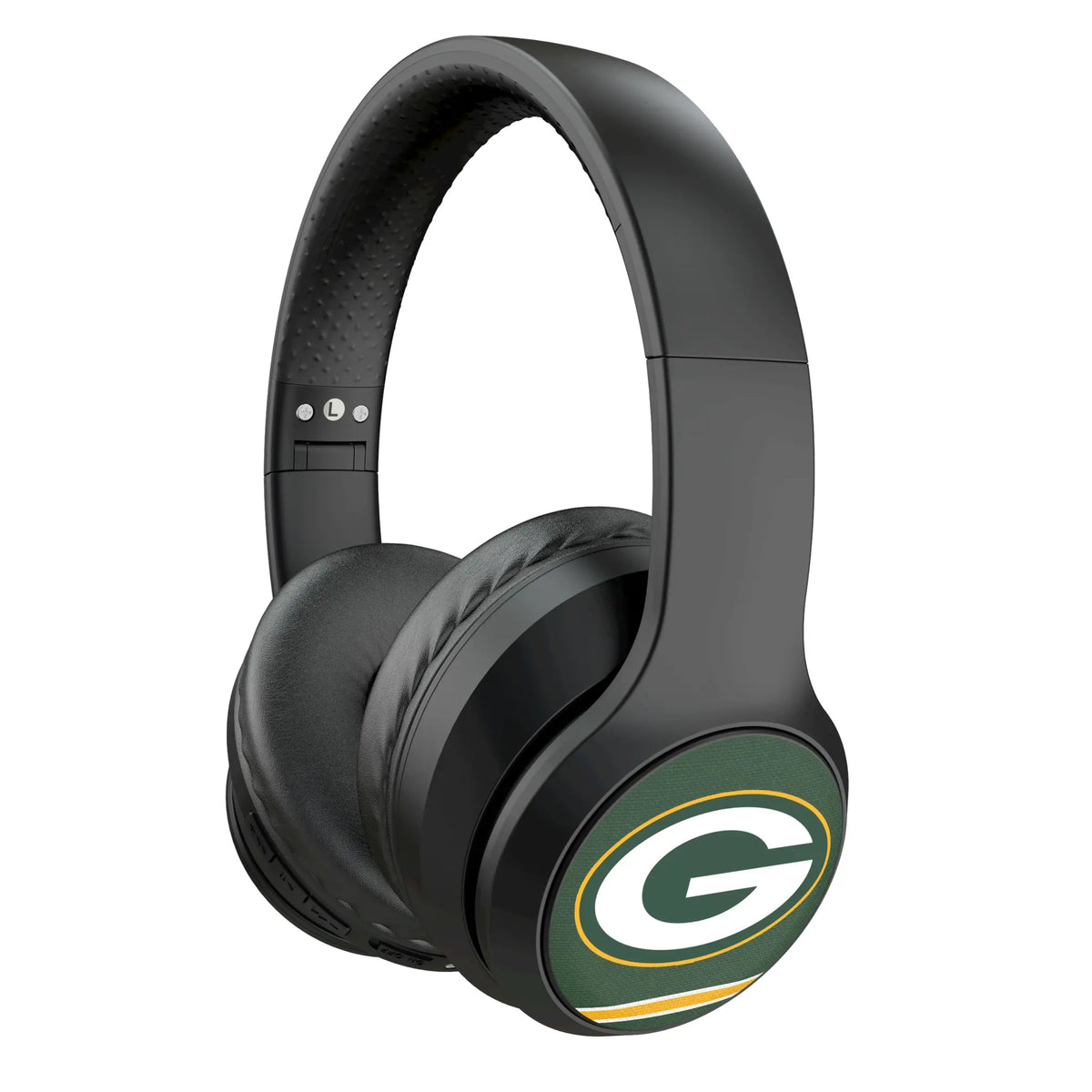Green Bay Packers Stripe Wireless Over-Ear Headphones With Case