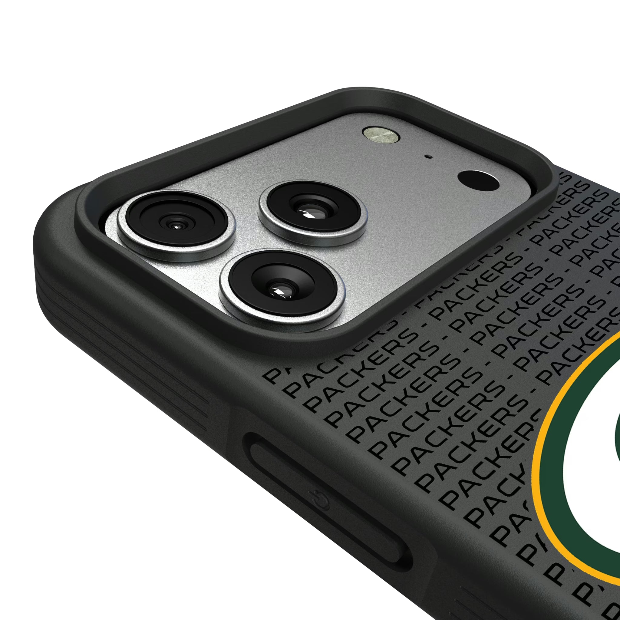 Green Bay Packers Text Backdrop iPhone Bump Phone Case for Apple iPhone - Detail#Device_iPhone 17 Pro Max