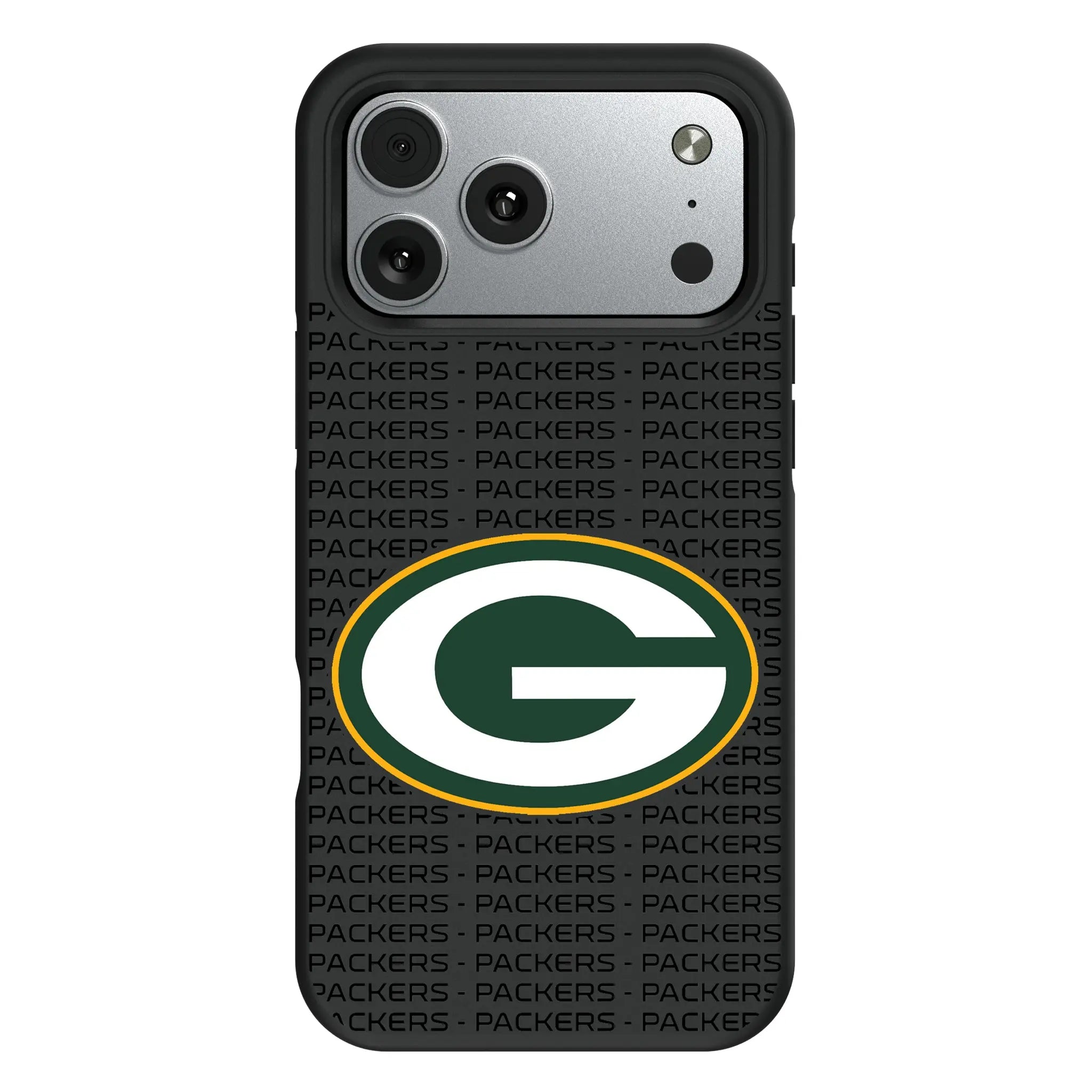 Green Bay Packers Text Backdrop iPhone Bump Phone Case for Apple iPhone#Device_iPhone 17 Pro Max