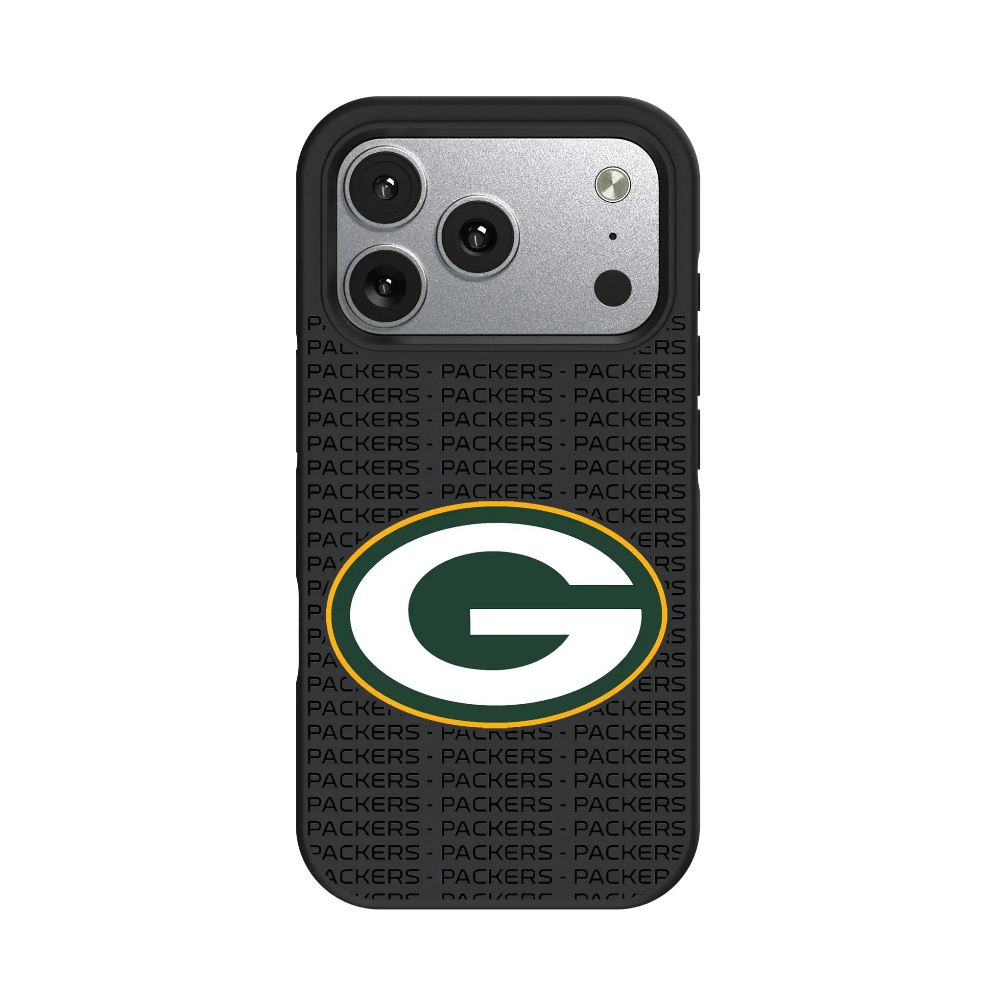 Green Bay Packers Text Backdrop iPhone Bump Phone Case for Apple iPhone#Device_iPhone 17 Pro