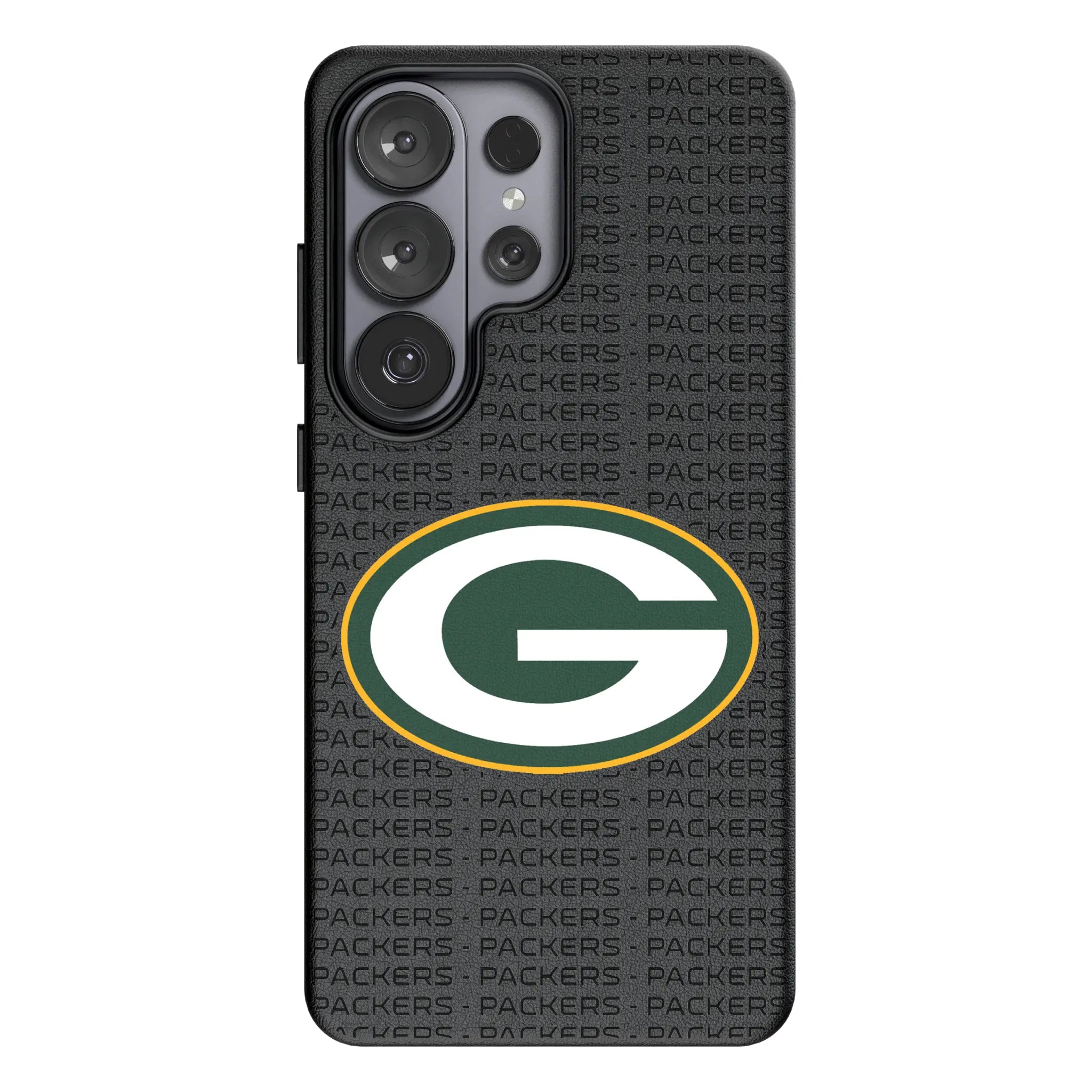 Green Bay Packers Text Backdrop Galaxy MagSafe Compatible Phone Case for Samsung Galaxy#Device_Galaxy S26 Ultra