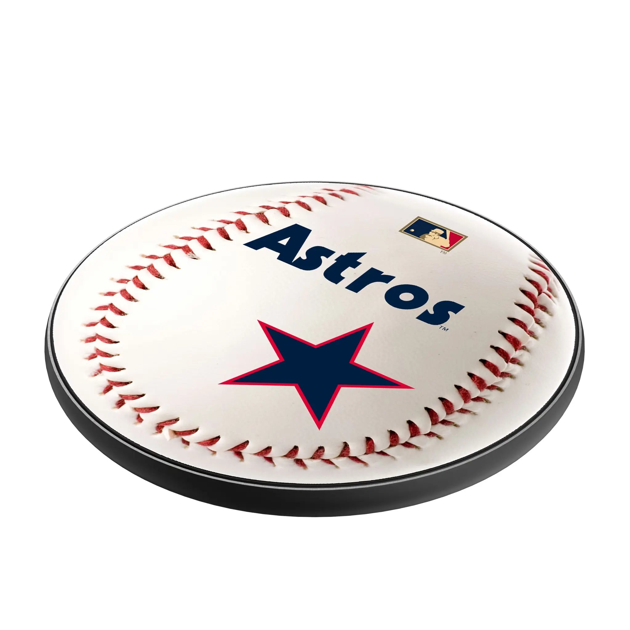 Houston Astros 1975-1981 - Cooperstown Collection Baseball 15-Watt Wireless Charger - Isometric View