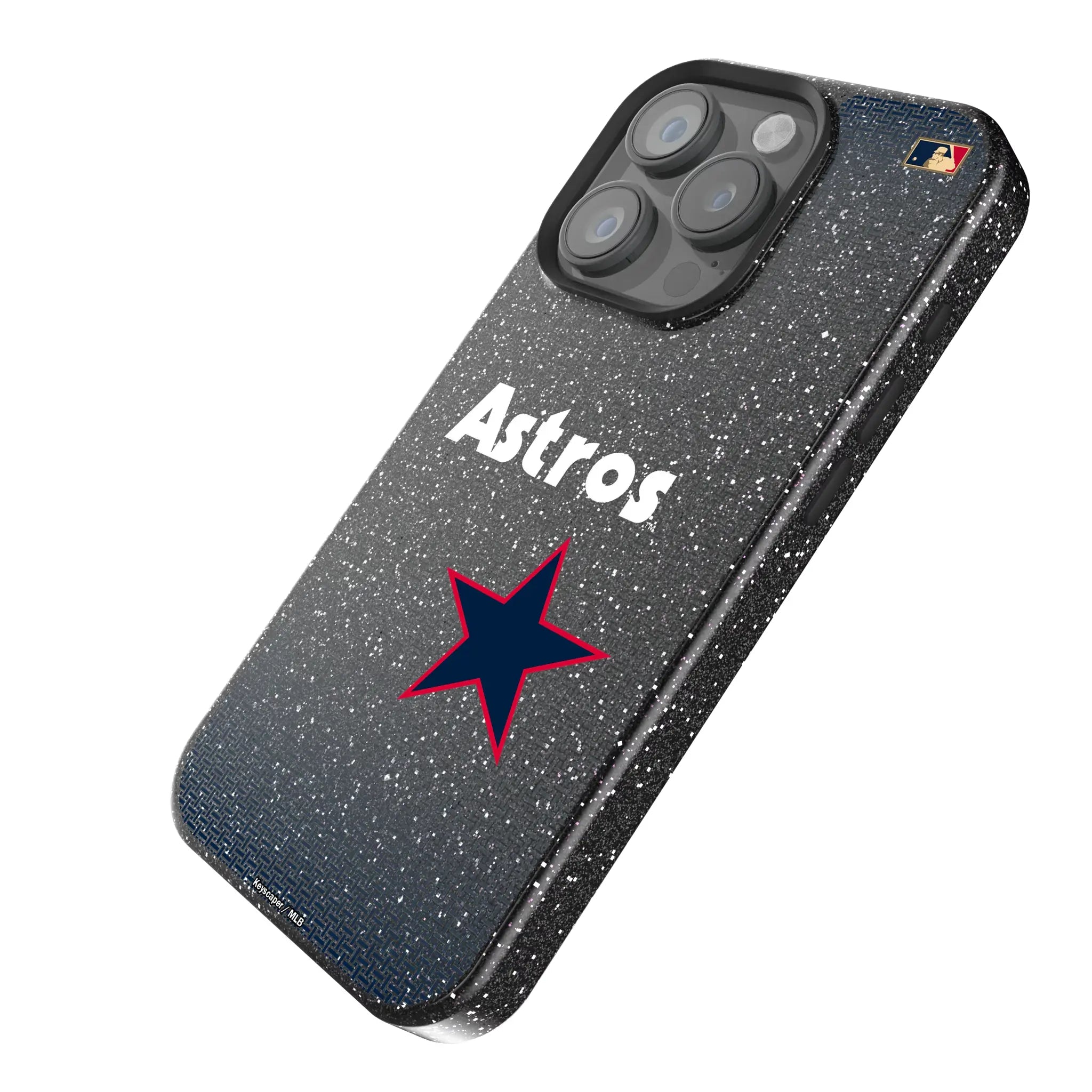 Houston Astros 1975-1981 - Cooperstown Collection Linen iPhone Bling Phone Case for Apple iPhone - Isometric View