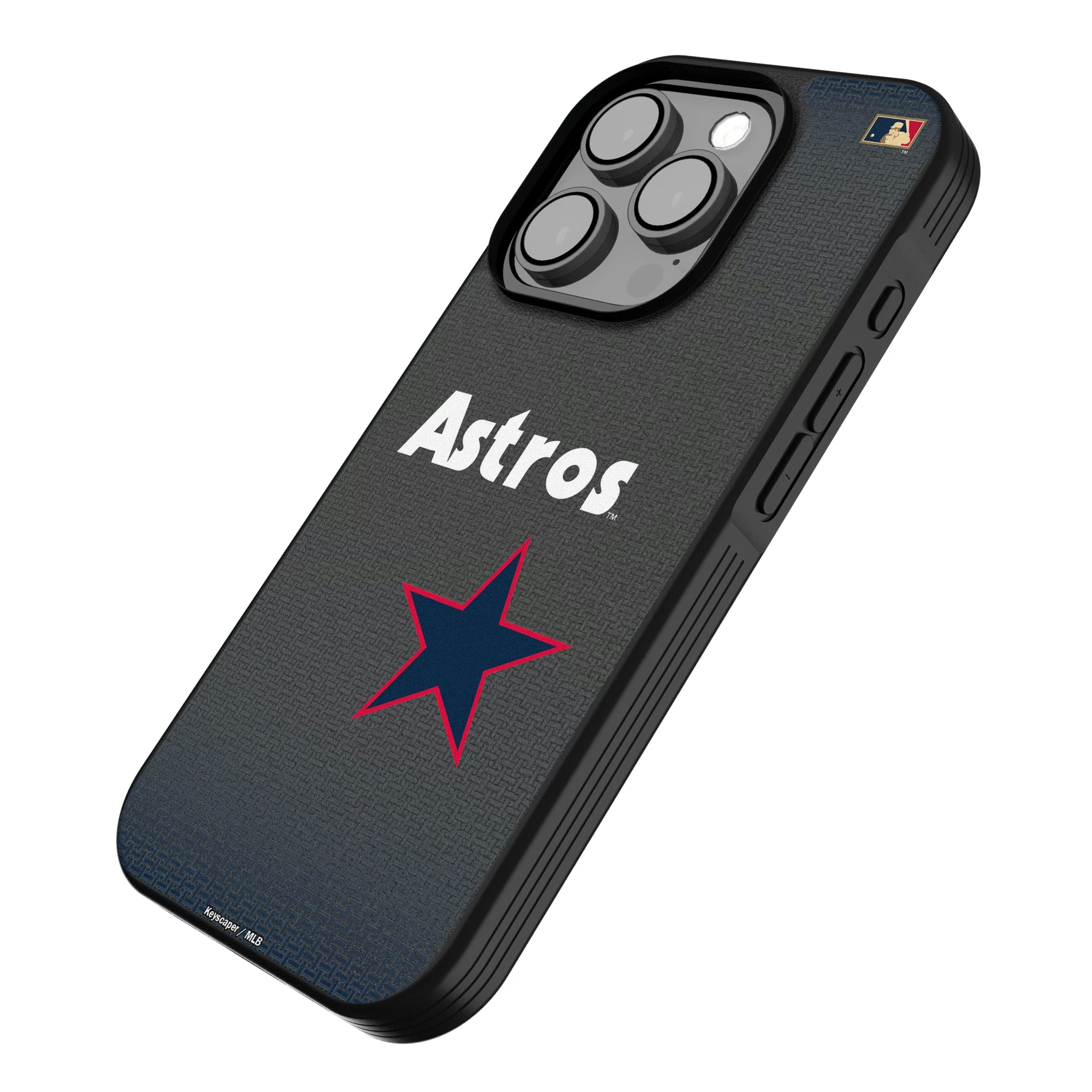 Houston Astros 1975-1981 - Cooperstown Collection Linen iPhone Bump Phone Case for Apple iPhone - Isometric View