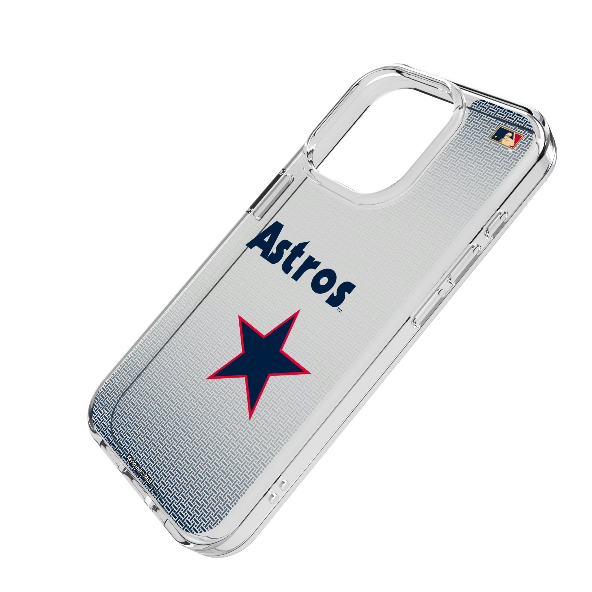 Houston Astros 1975-1981 - Cooperstown Collection Linen iPhone Clear Phone Case for Apple iPhone - Isometric View