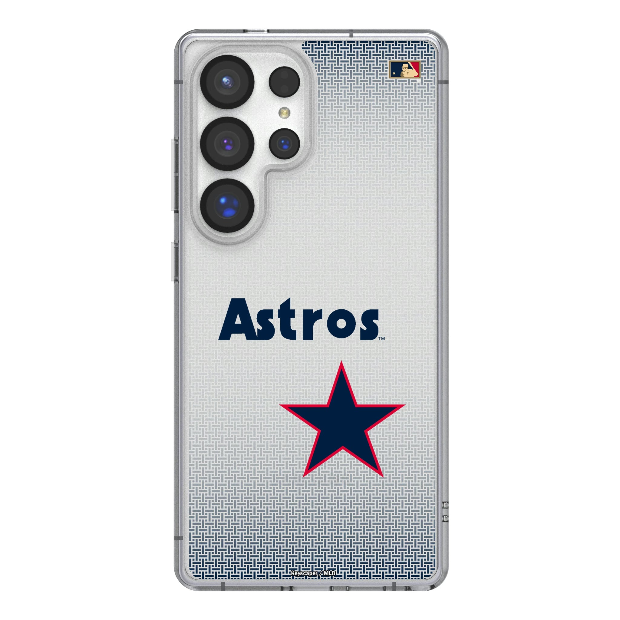 Houston Astros 1975-1981 - Cooperstown Collection Linen Galaxy Clear Phone Case for Samsung Galaxy