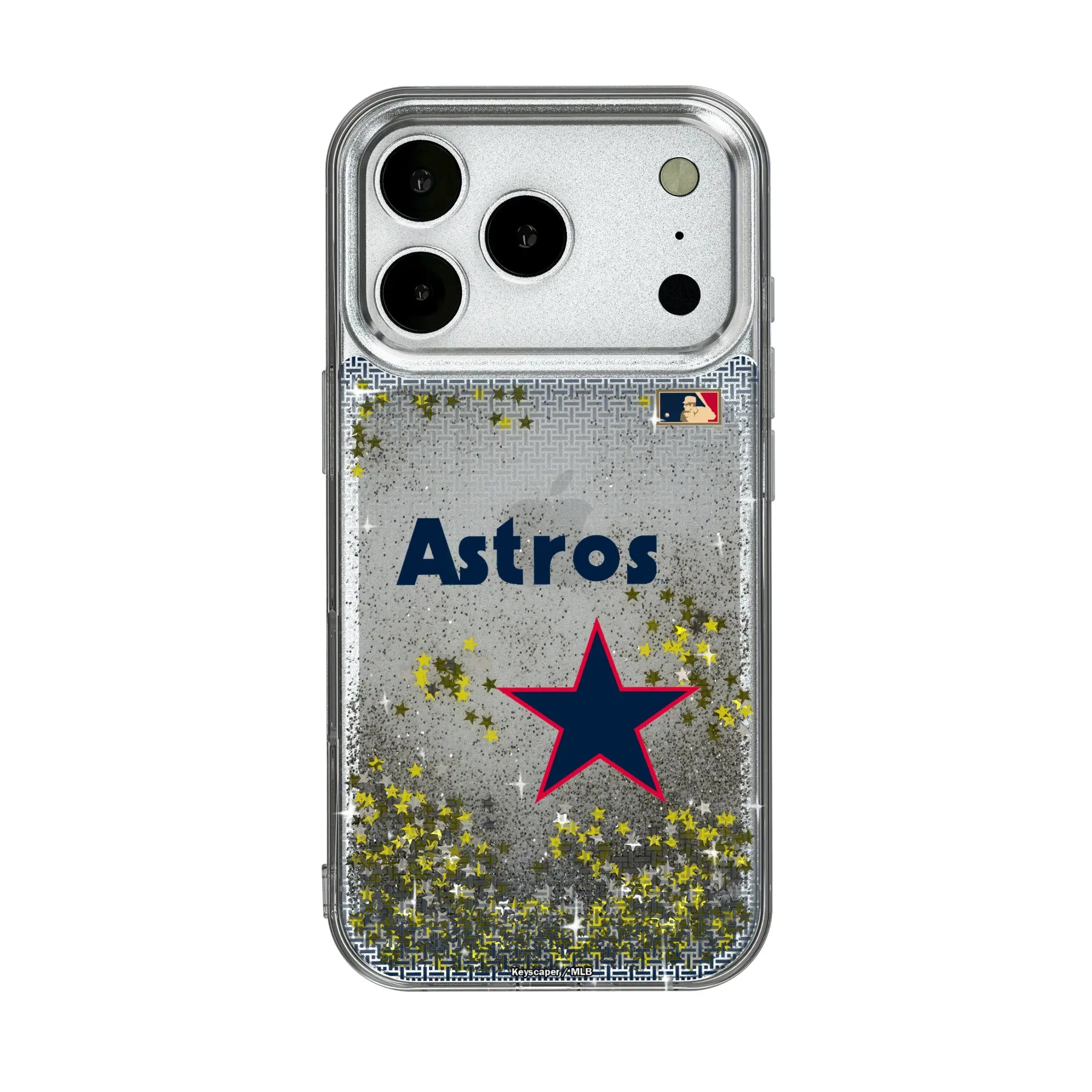 Houston Astros 1975-1981 - Cooperstown Collection Linen iPhone Glitter Phone Case for Apple iPhone