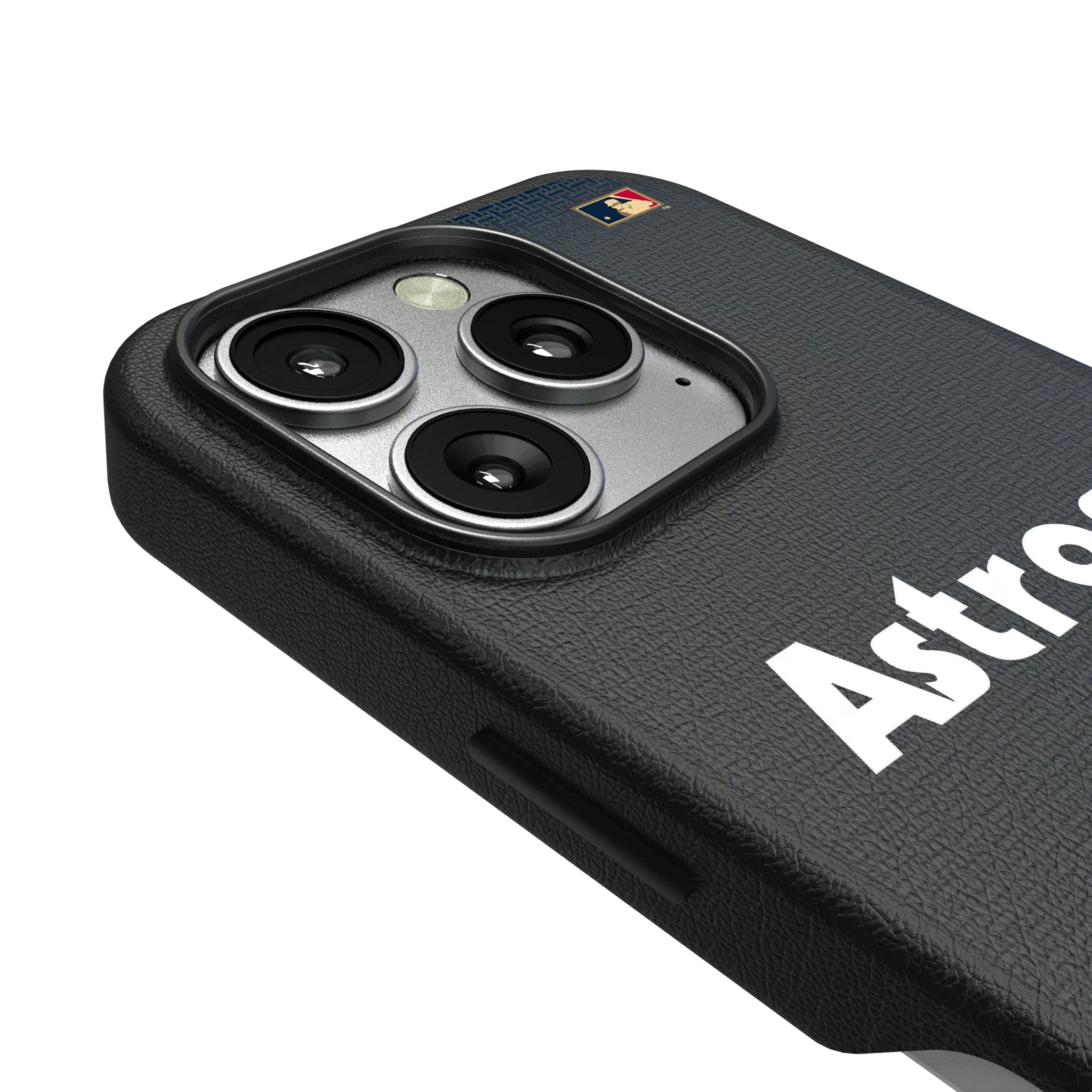 Houston Astros 1975-1981 - Cooperstown Collection Linen iPhone MagSafe Compatible Phone Case for Apple iPhone - Detail