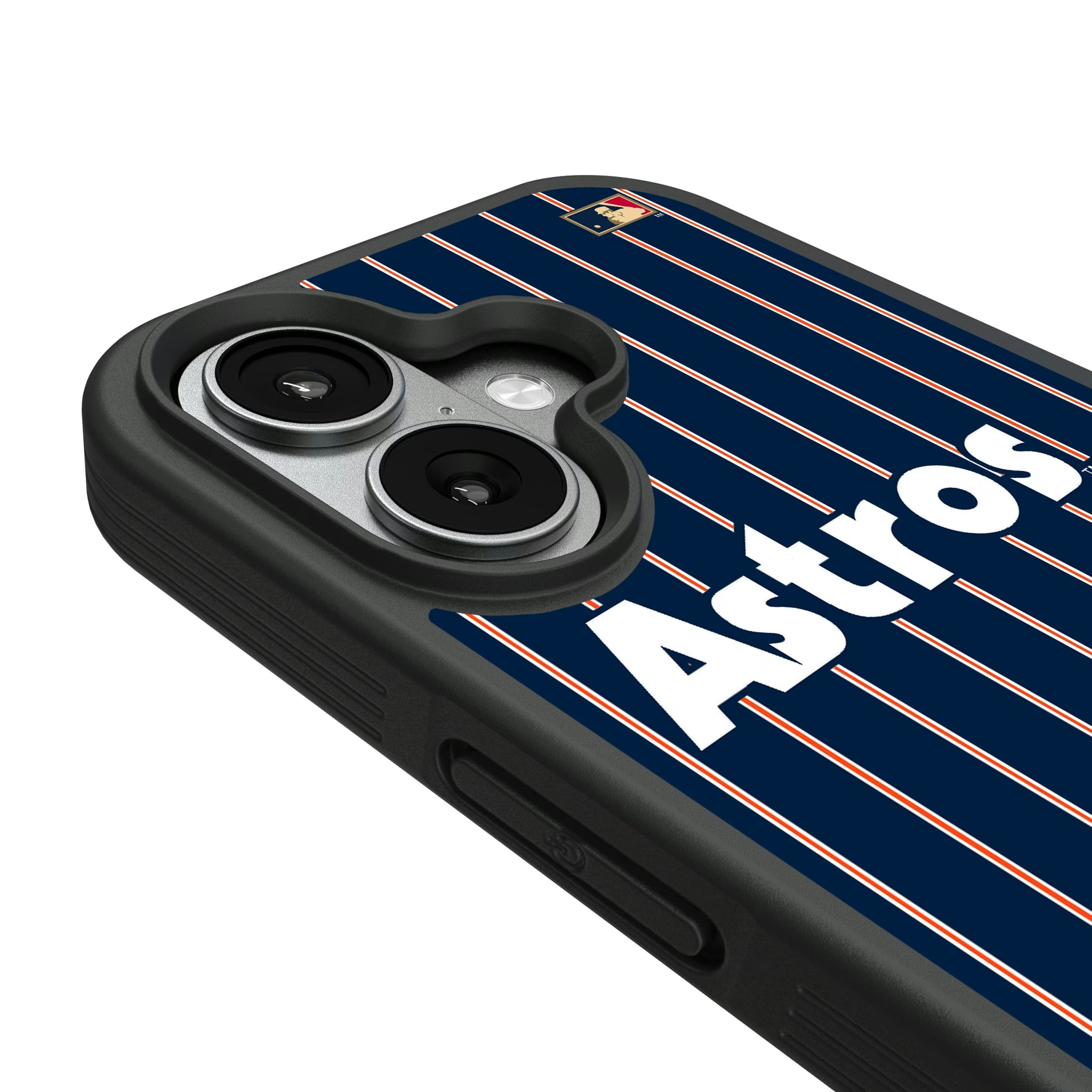 Houston Astros 1975-1981 - Cooperstown Collection Pinstripe iPhone Bump Phone Case for Apple iPhone - Detail#Device_iPhone 17