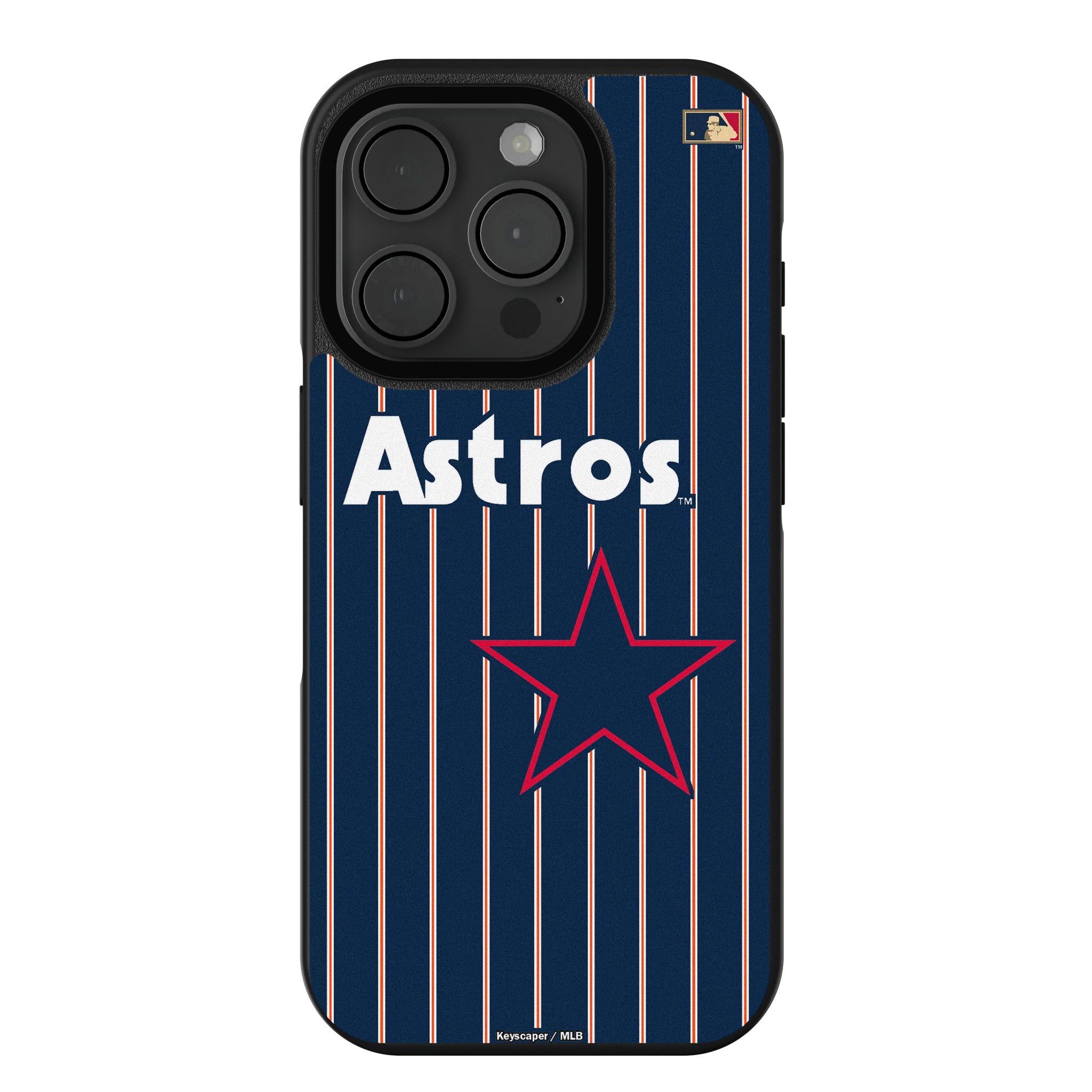 Houston Astros 1975-1981 - Cooperstown Collection Pinstripe iPhone Bump Phone Case for Apple iPhone