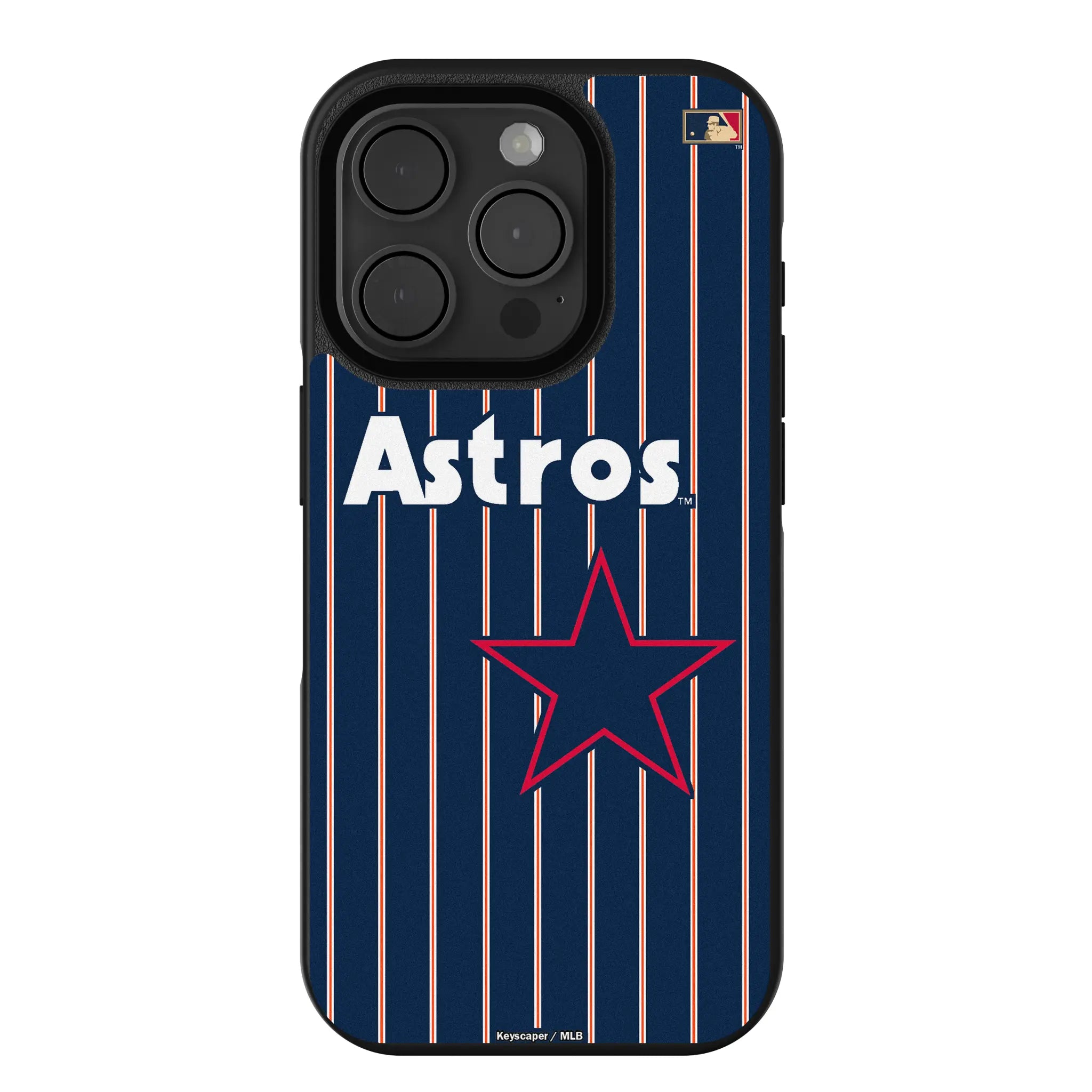 Houston Astros 1975-1981 - Cooperstown Collection Pinstripe iPhone Bump Phone Case for Apple iPhone