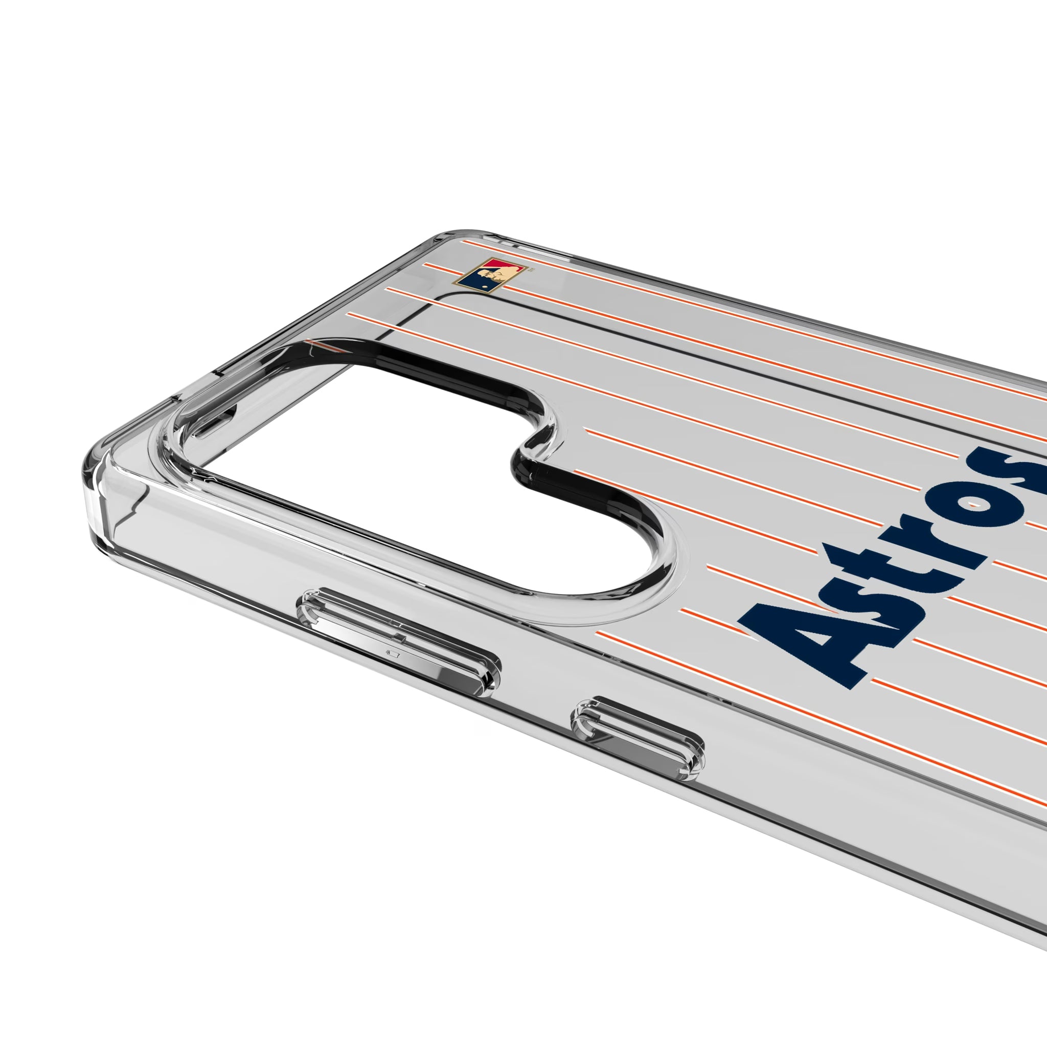 Houston Astros 1975-1981 - Cooperstown Collection Pinstripe Galaxy Clear Phone Case for Samsung Galaxy - Detail