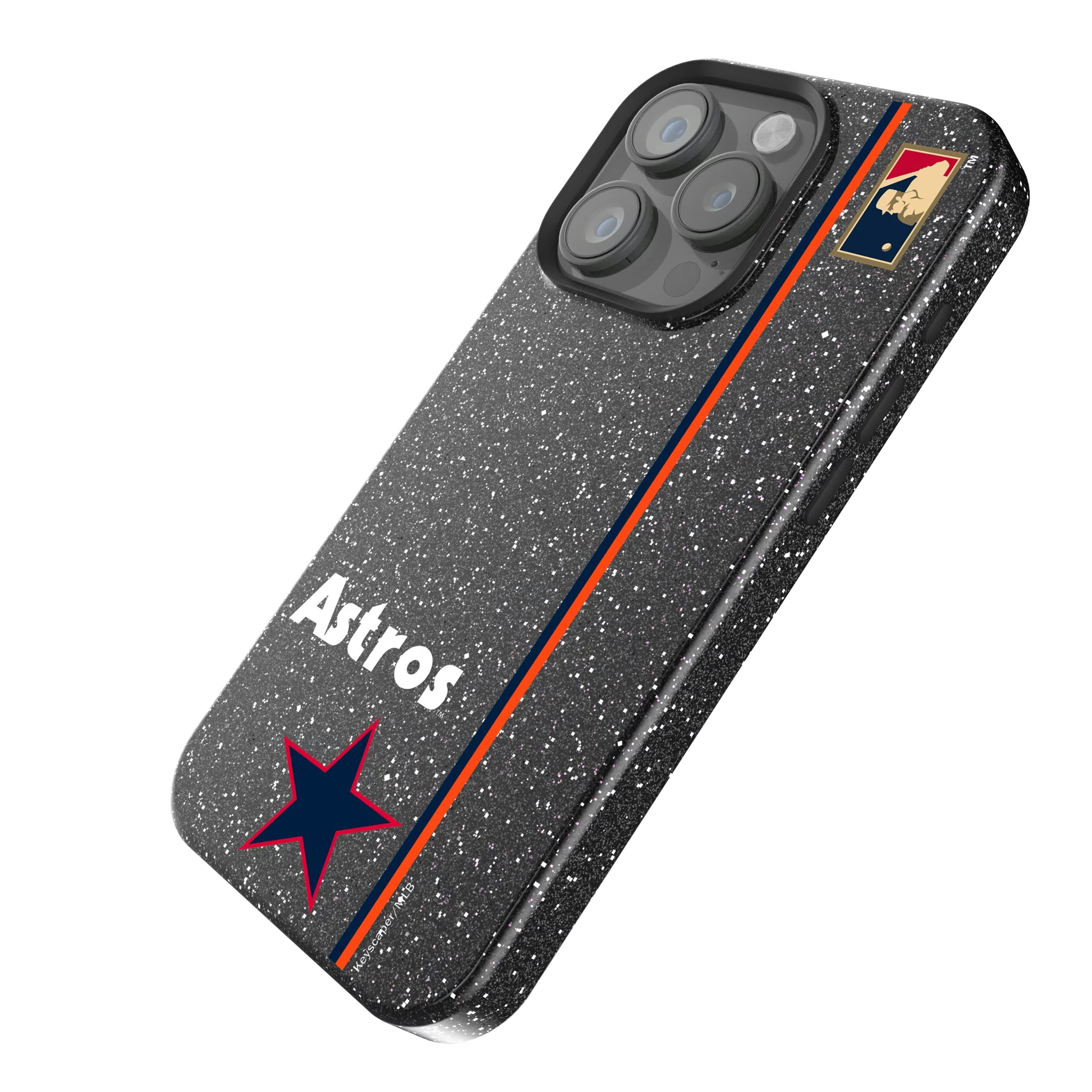 Houston Astros 1975-1981 - Cooperstown Collection Sidebar iPhone Bling Phone Case for Apple iPhone - Isometric View