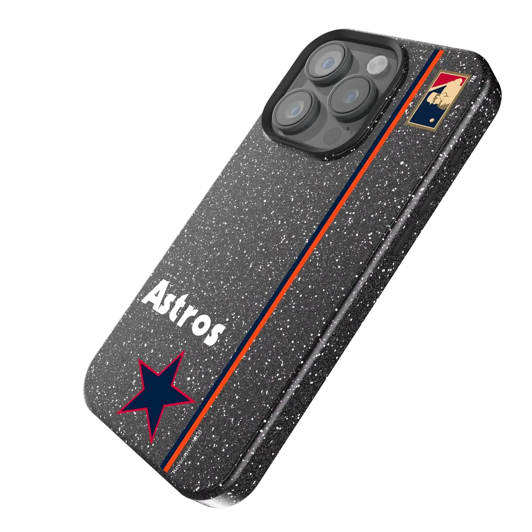 Houston Astros 1975-1981 - Cooperstown Collection Sidebar iPhone Bling Phone Case for Apple iPhone - Isometric View