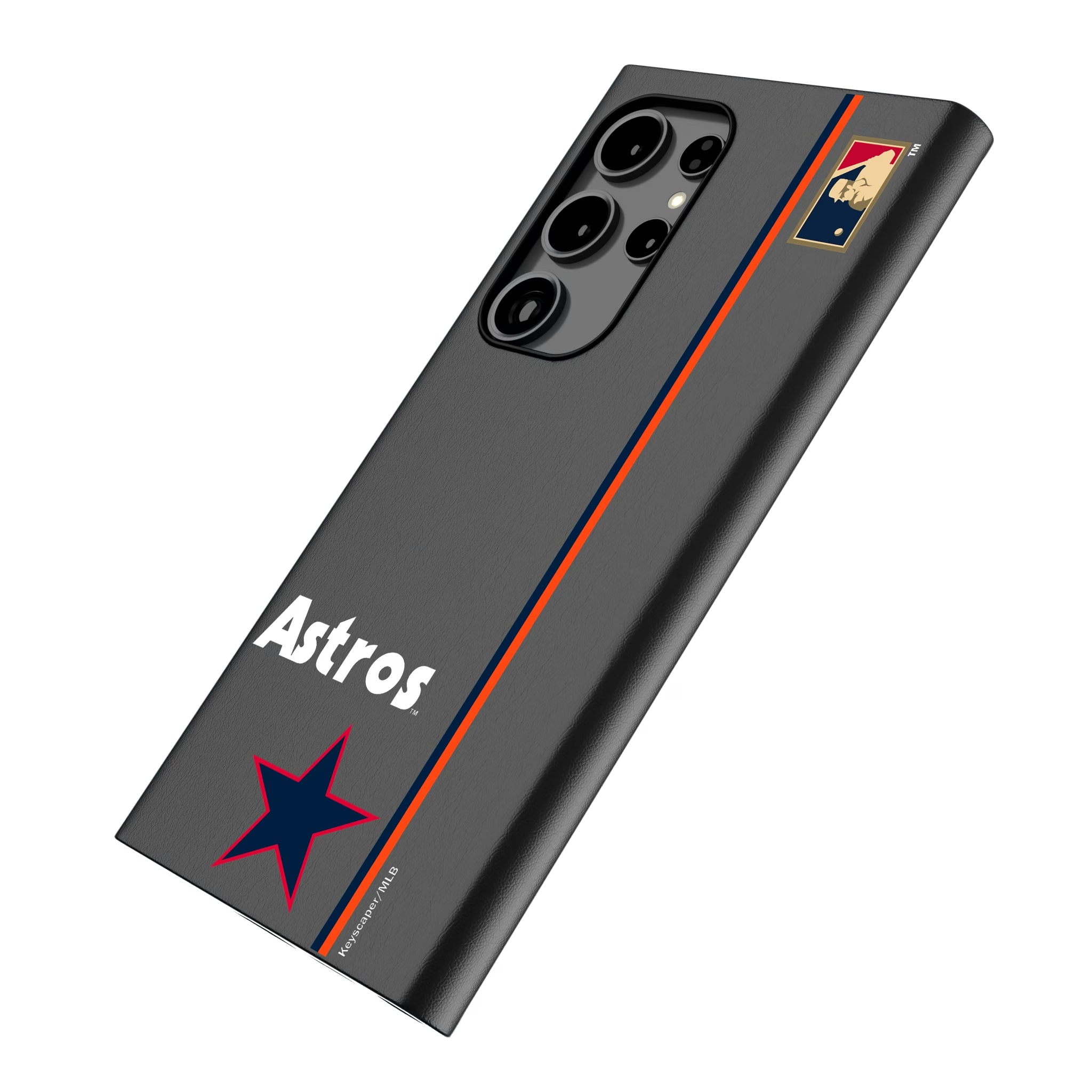 Houston Astros 1975-1981 - Cooperstown Collection Sidebar Galaxy MagSafe Compatible Phone Case for Samsung Galaxy - Isometric View