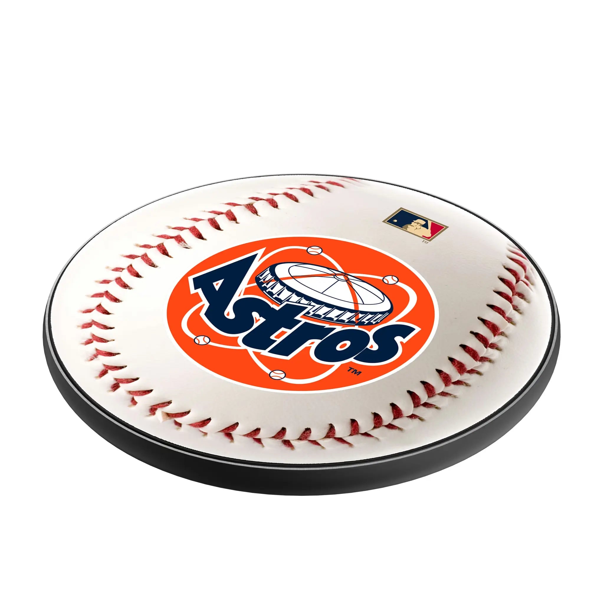 Houston Astros 1977-1993 - Cooperstown Collection Baseball 15-Watt Wireless Charger - Isometric View